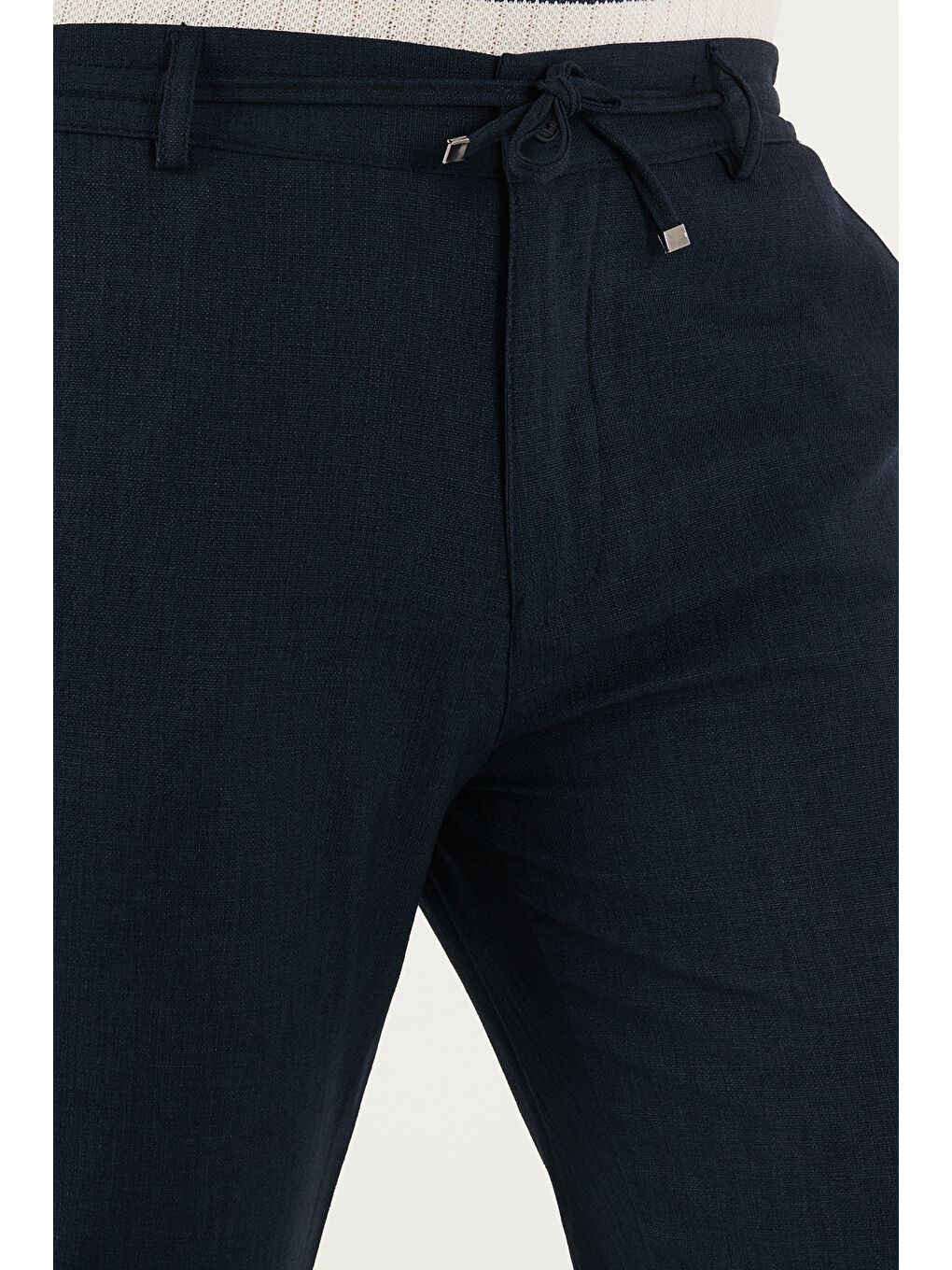 Lacivert Slim Fit Normal Bel Daralan Paça Pantolon 6843649-4