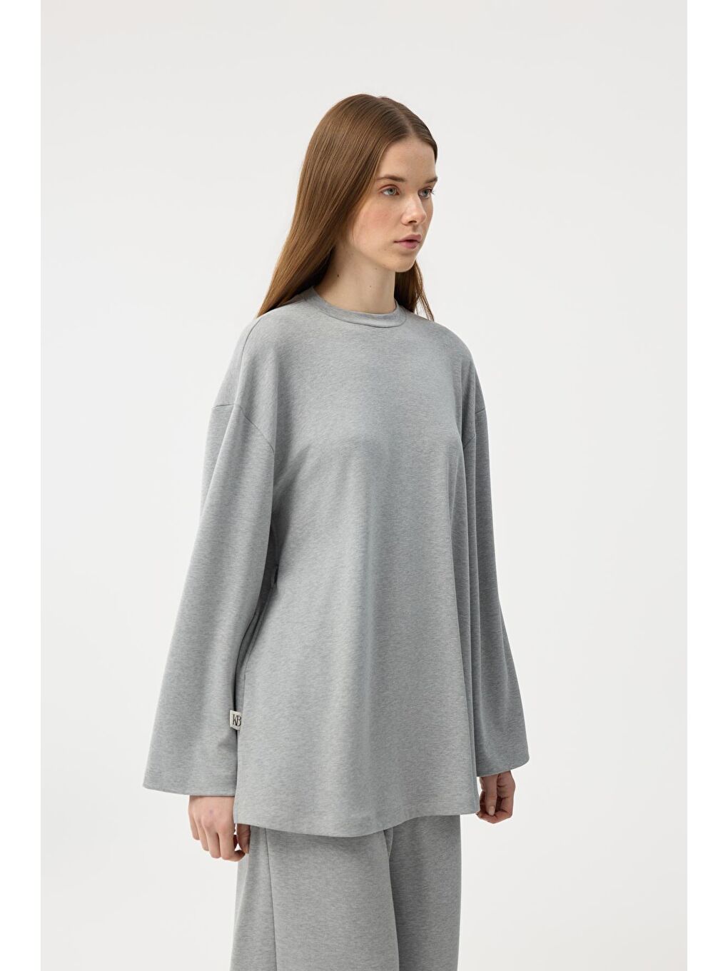 Modal Cupra Jogger Pantolon Takım Gri Melanj-4