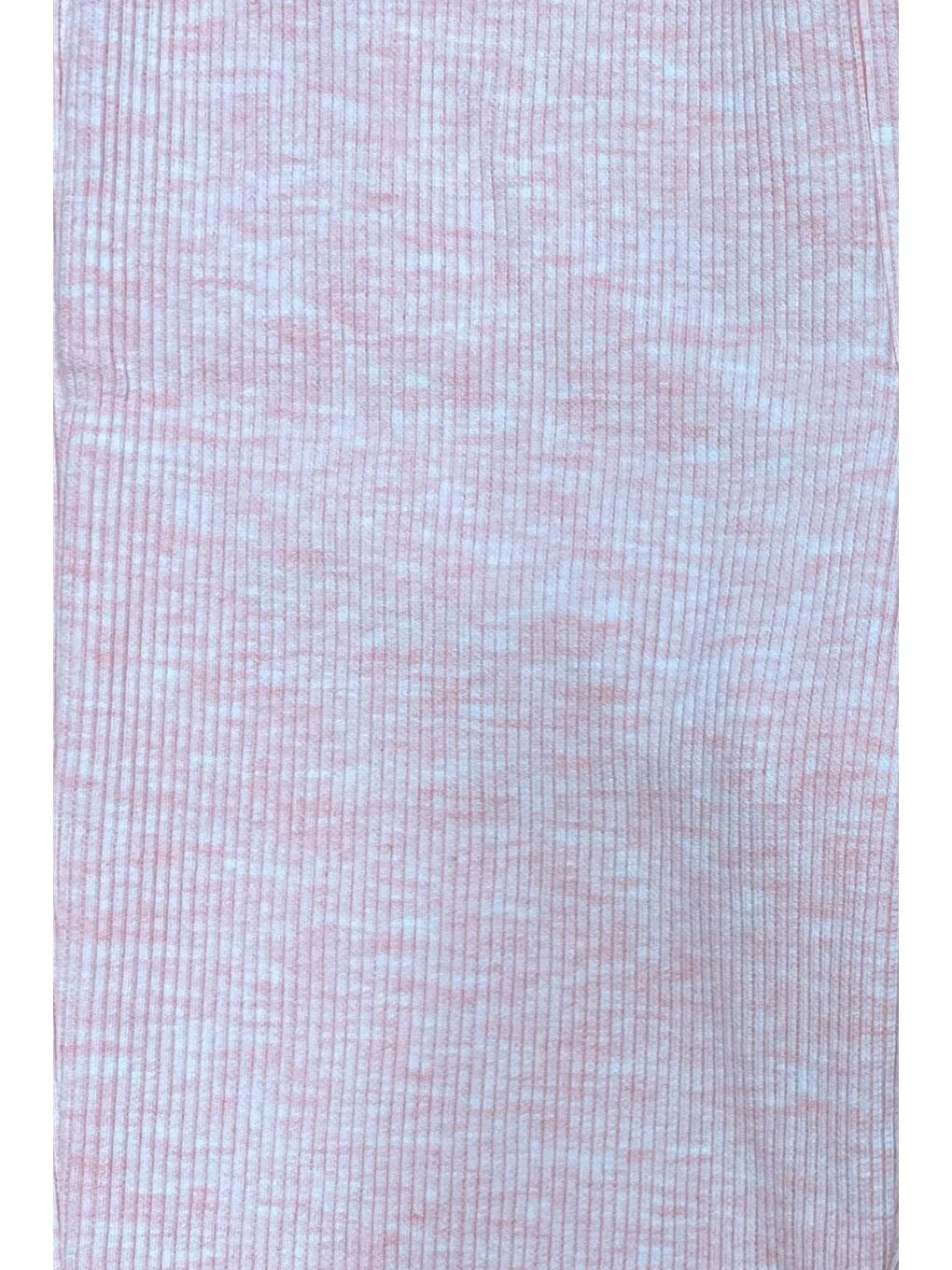 Pembe Kız Çocuk Yumuşak Dokulu  Beli  Ve Paçası Lastikli Pamuklu Pantolon - Pudra (3-4 Yaş 8-9 Yaş)-2