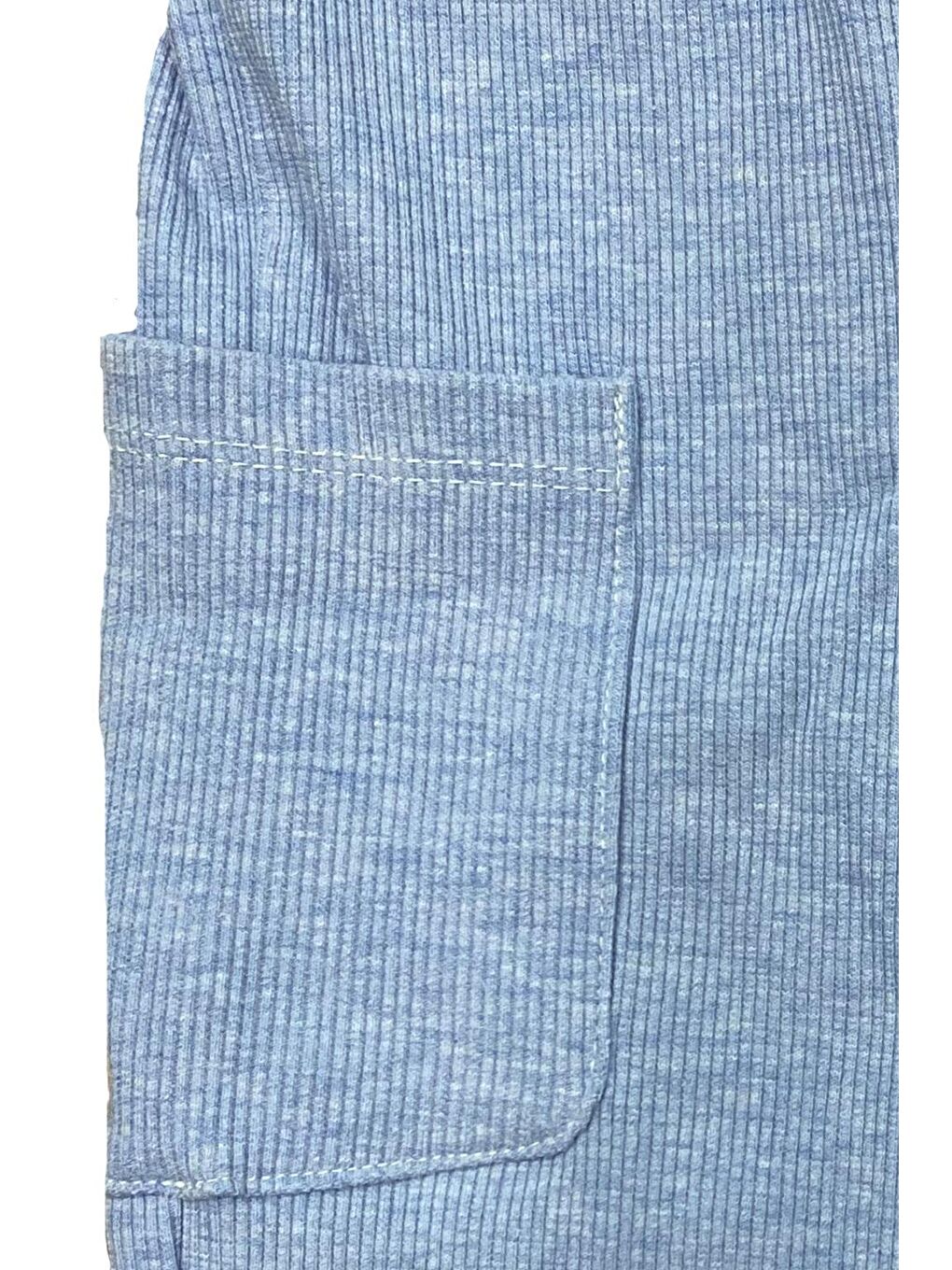 Erkek Çocuk Kargo Cepli Pamuklu Pantolon  - Mavi (3-4 Yaş -8-9 Yaş)-2