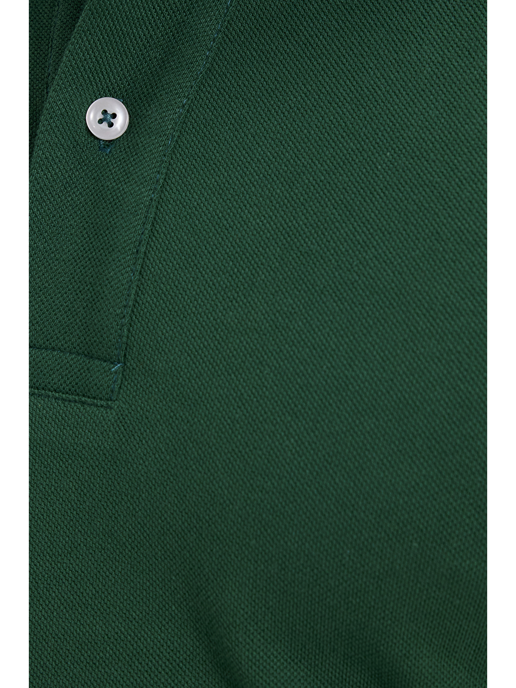 Erkek Slim Fit Dar Kesim %100 Pamuk Haki Polo Yaka Tişört-4