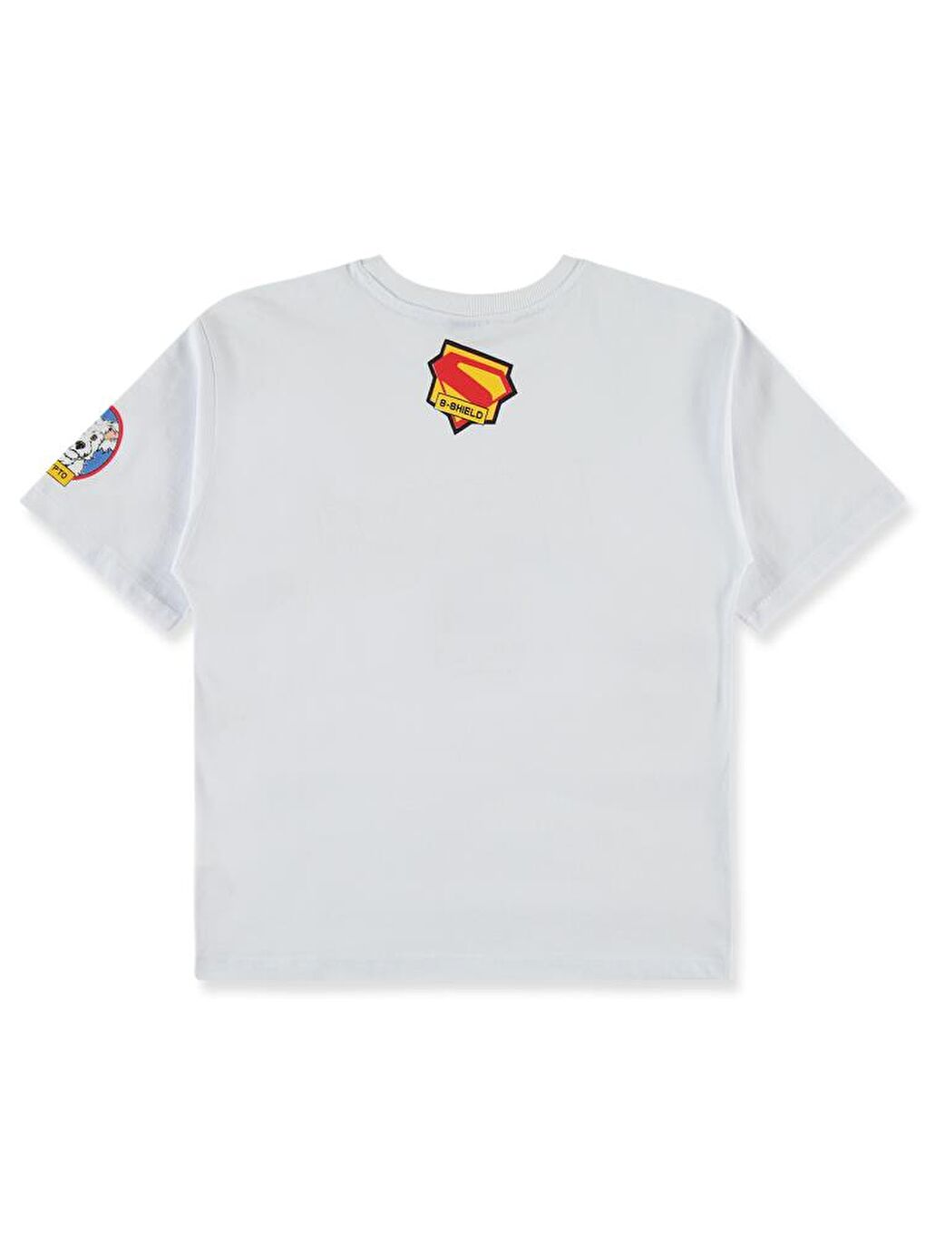 Süperman Baskılı 10-13 Yaş Tişört - Beyaz 12-13 Yaş-1