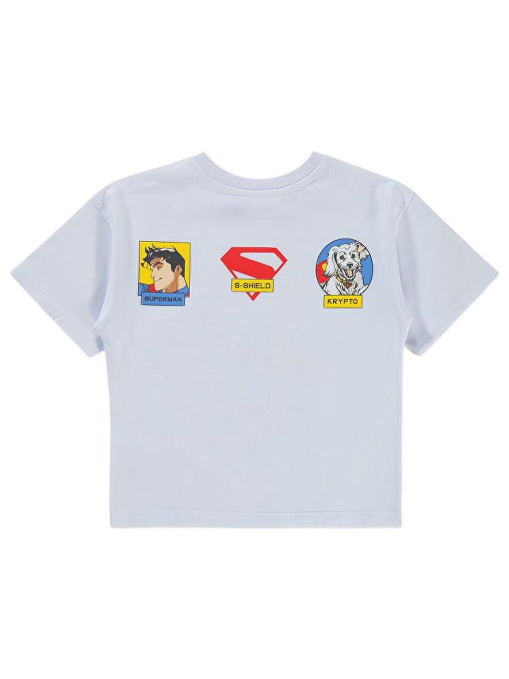 Süperman Krypto Baskılı 2-5 Yaş Tişört - Beyaz3-4 Yaş-1