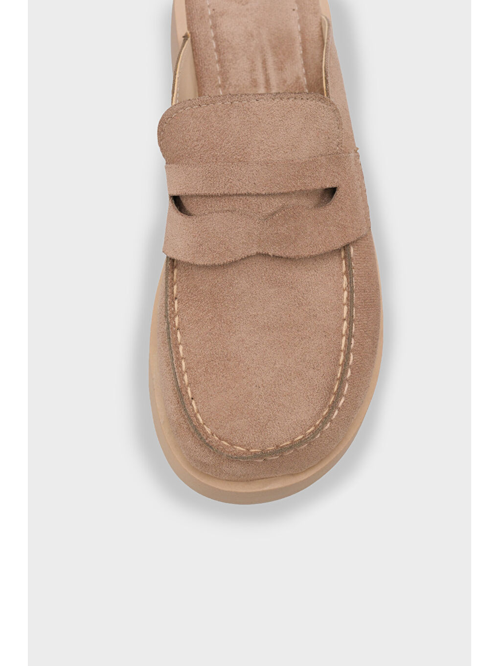 Bej Karrie Süet Görünümlü Kadın Sabo-2