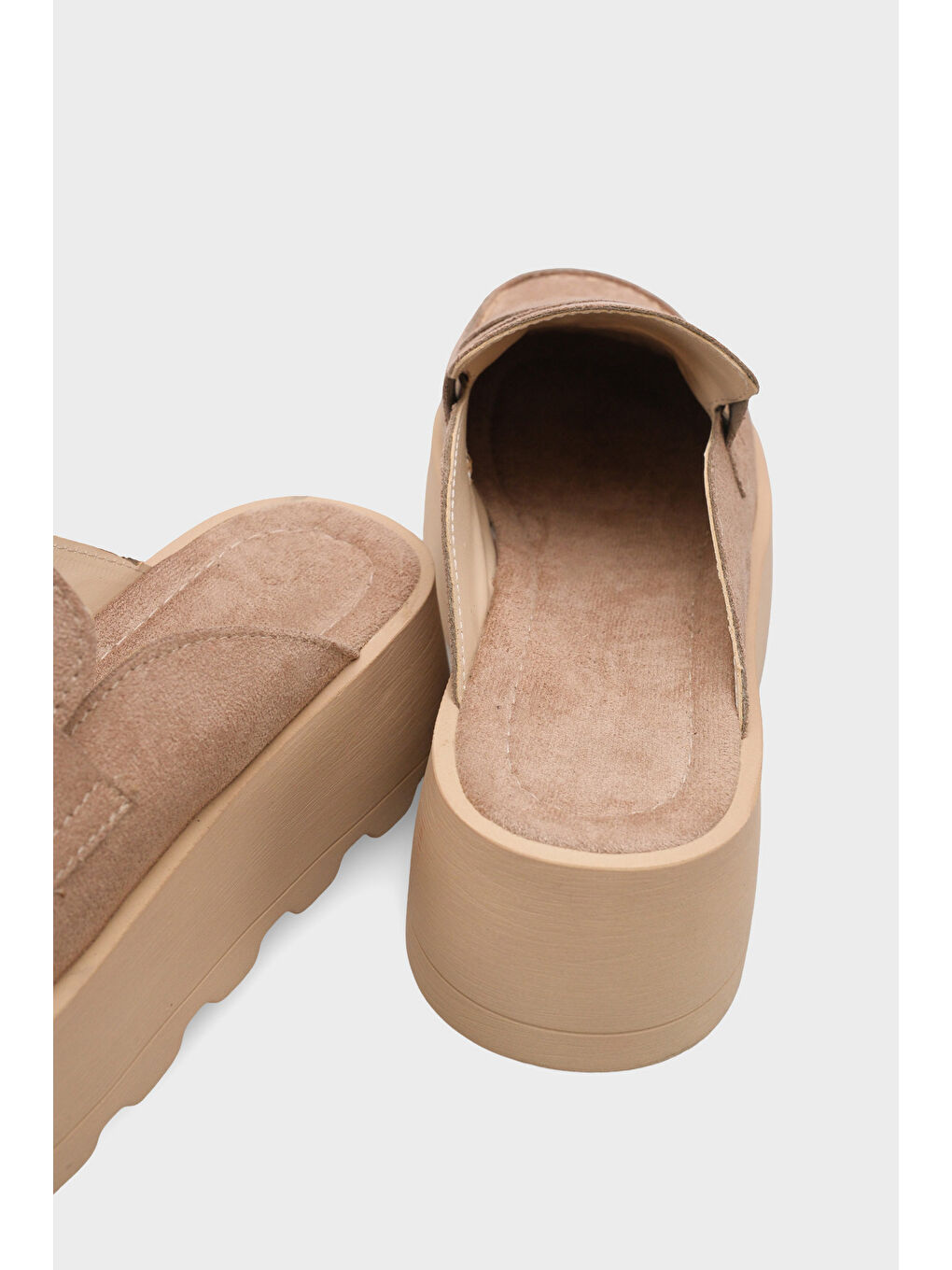 Bej Karrie Süet Görünümlü Kadın Sabo-3