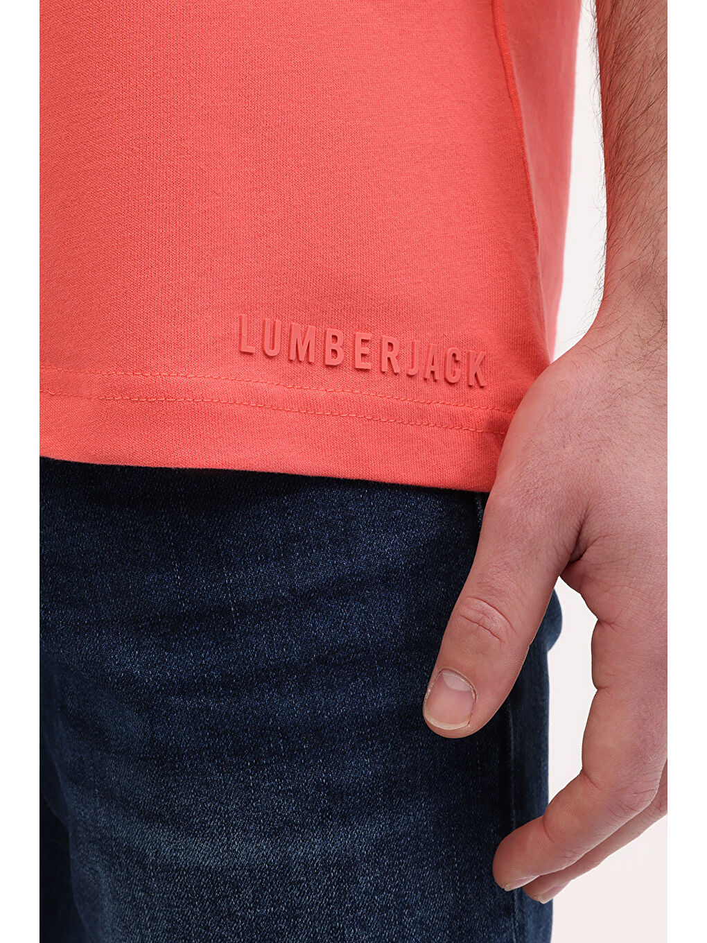 Pembe MB ROS 11HS113 5FX CORAL Erkek Kısa Kol T-Shirt-4