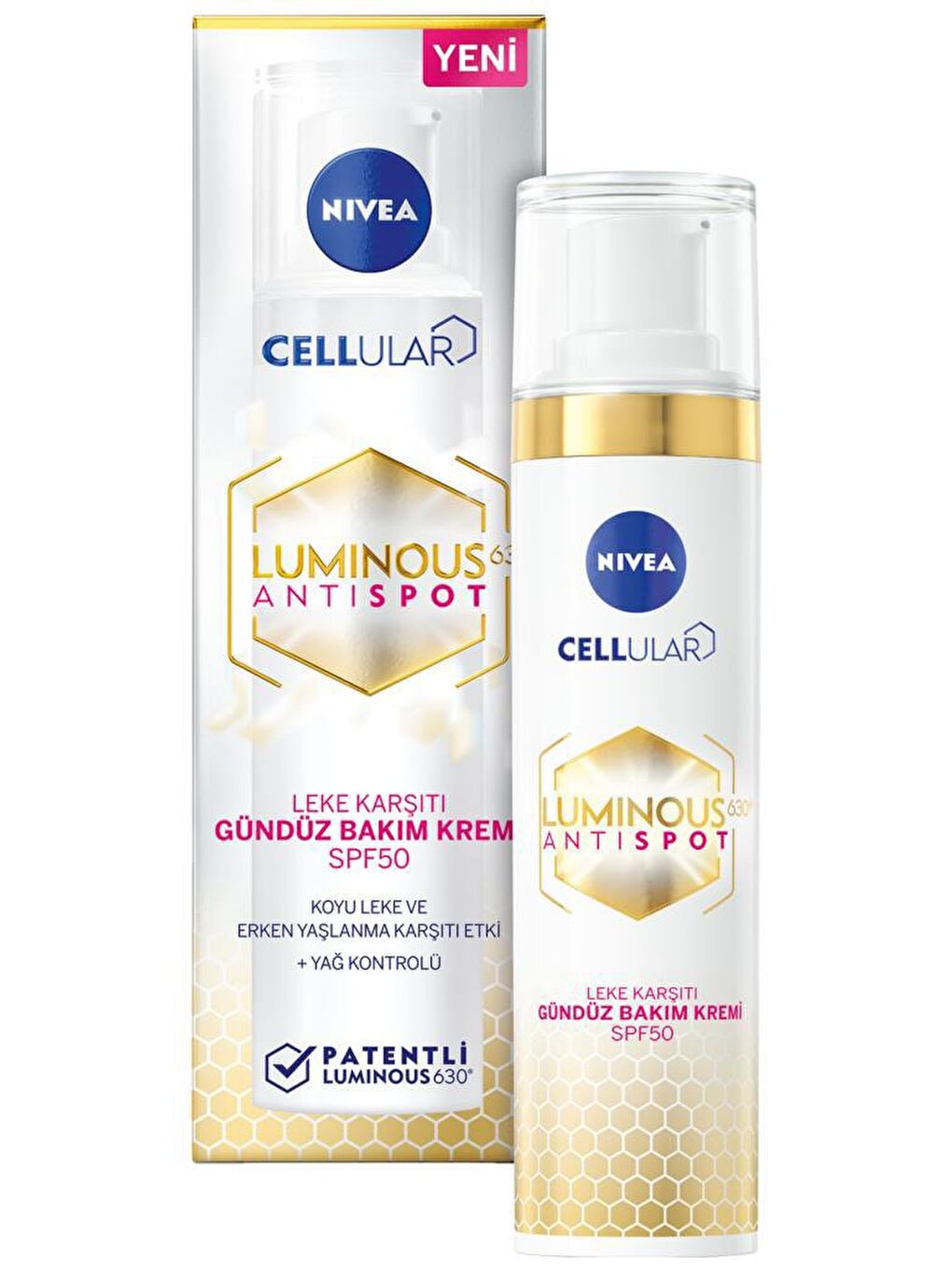 NIVEA Şeffaf Luminous630 Leke Karşıtı Spf50 Güneş Gündüz Yüz Kremi 40 ml Ve Cilt Serumu, Cilt Tonu Eşitleyici - 2