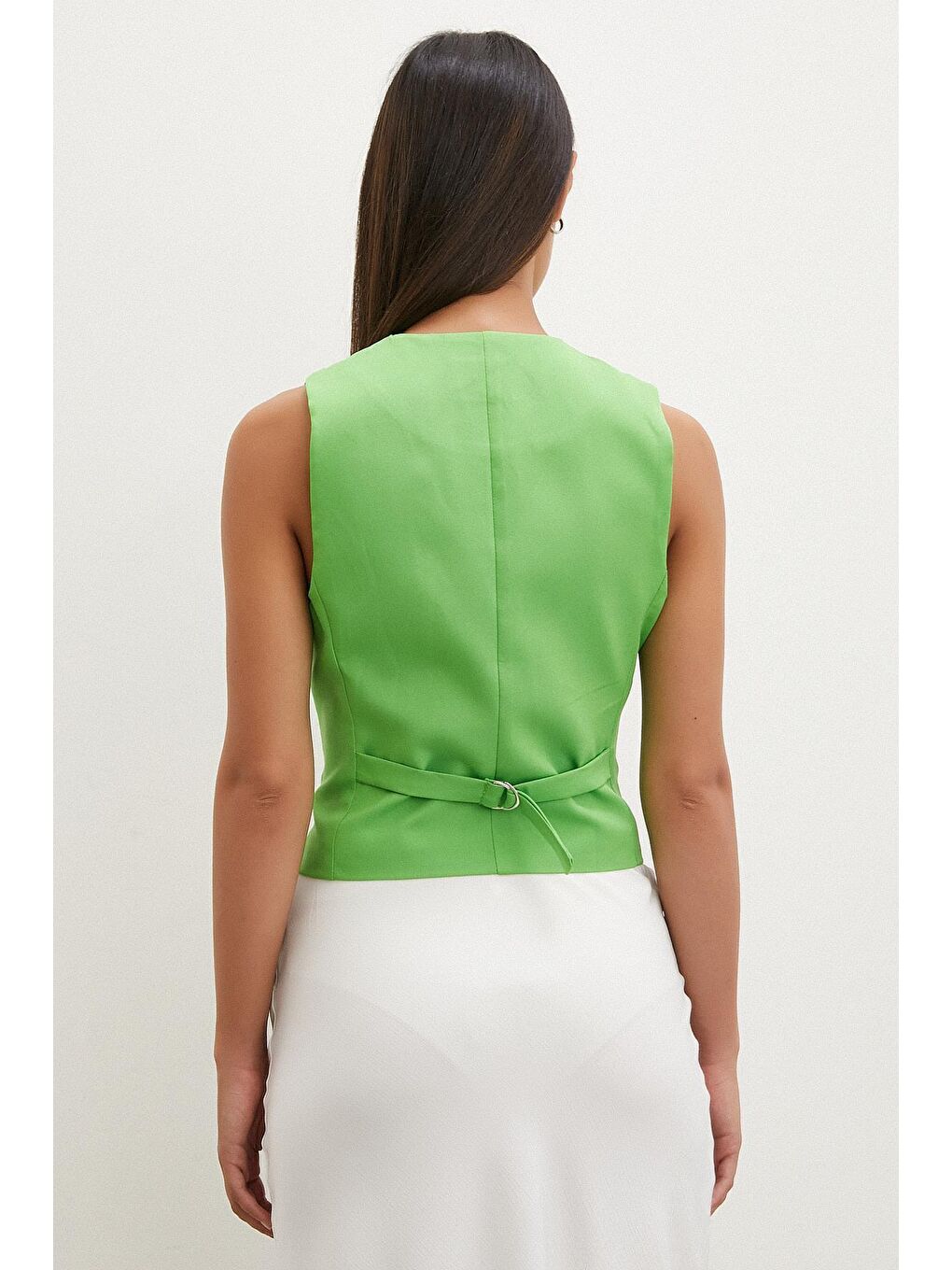 Yeşil Düğmeli YELEK-5