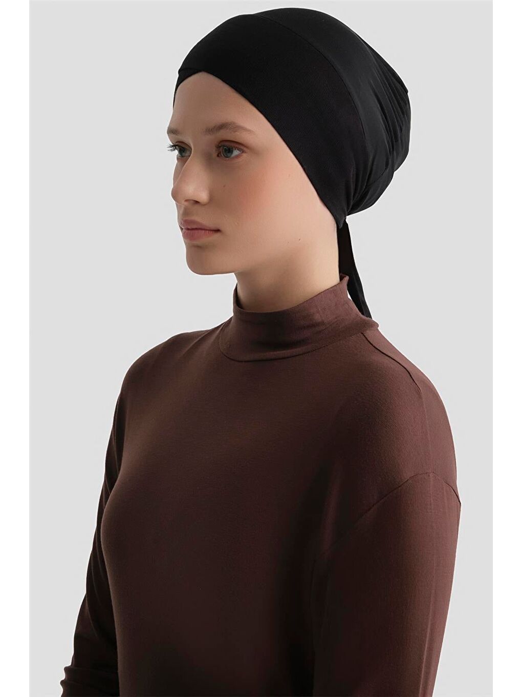 Tüllü Çapraz Bone Siyah