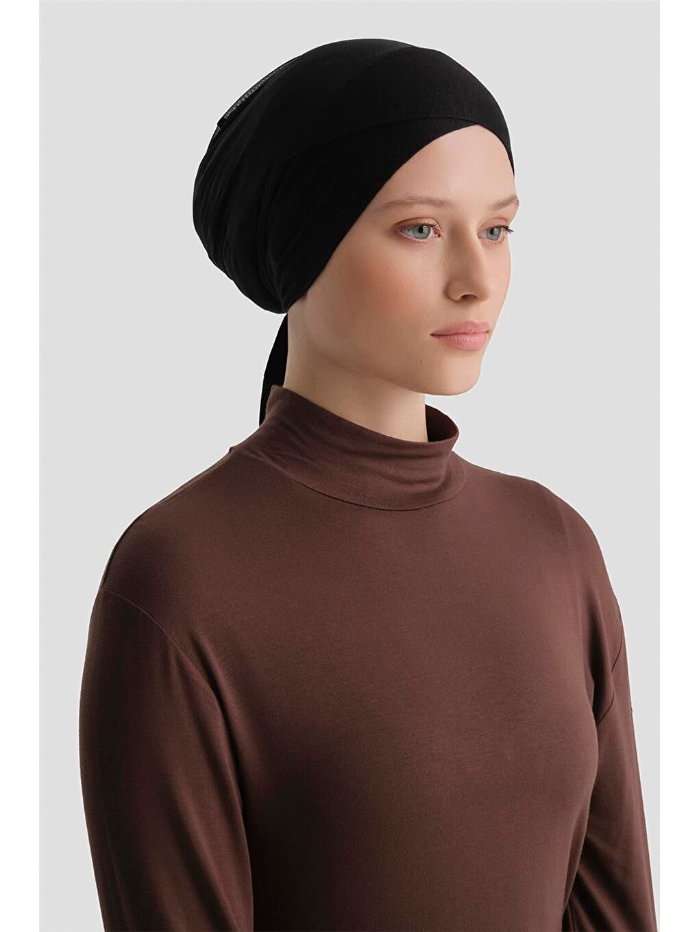 Tüllü Çapraz Bone Siyah-1