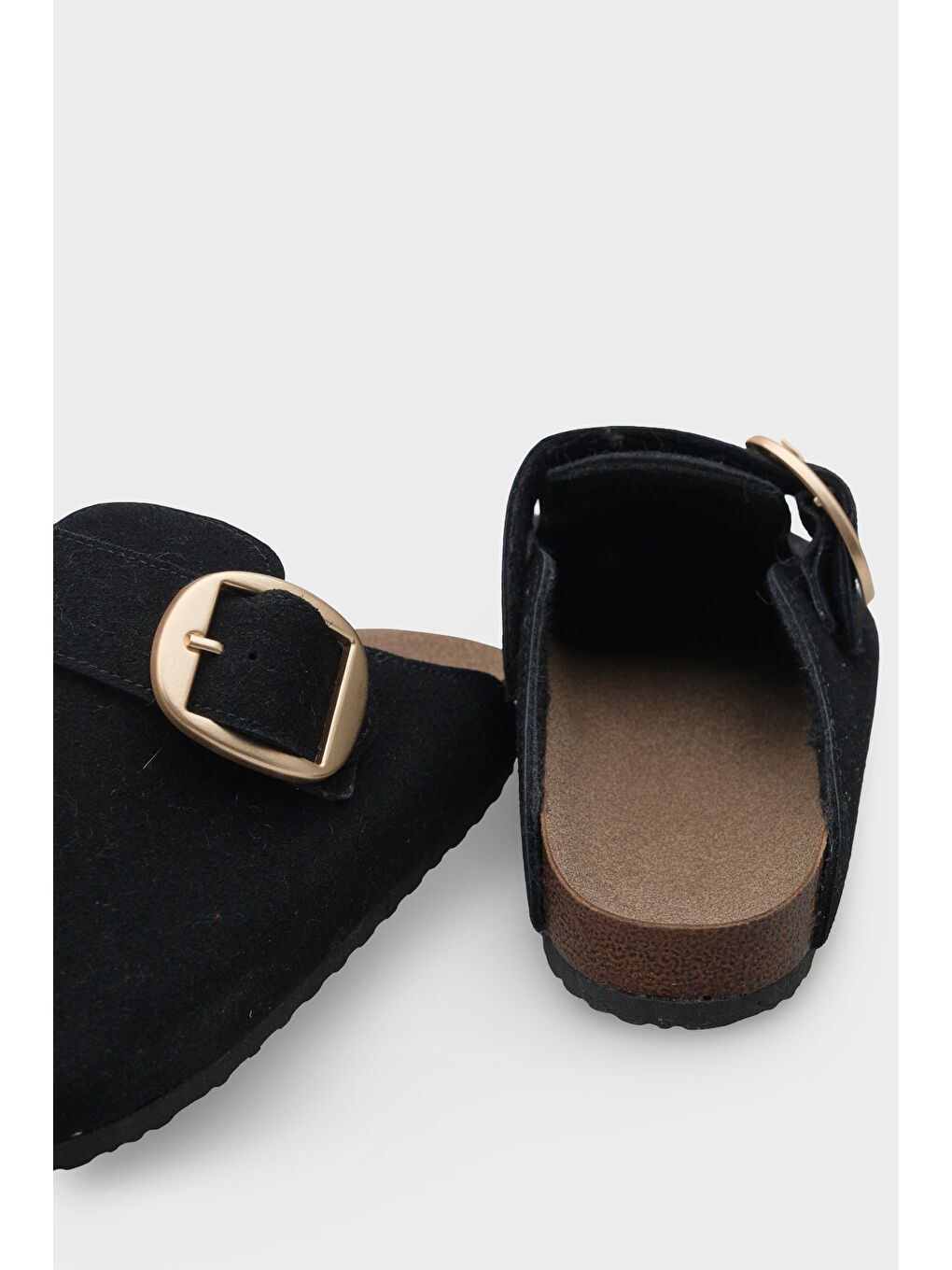 Siyah Maurita Tokalı Günlük Kadın Kapalı Terlik-3