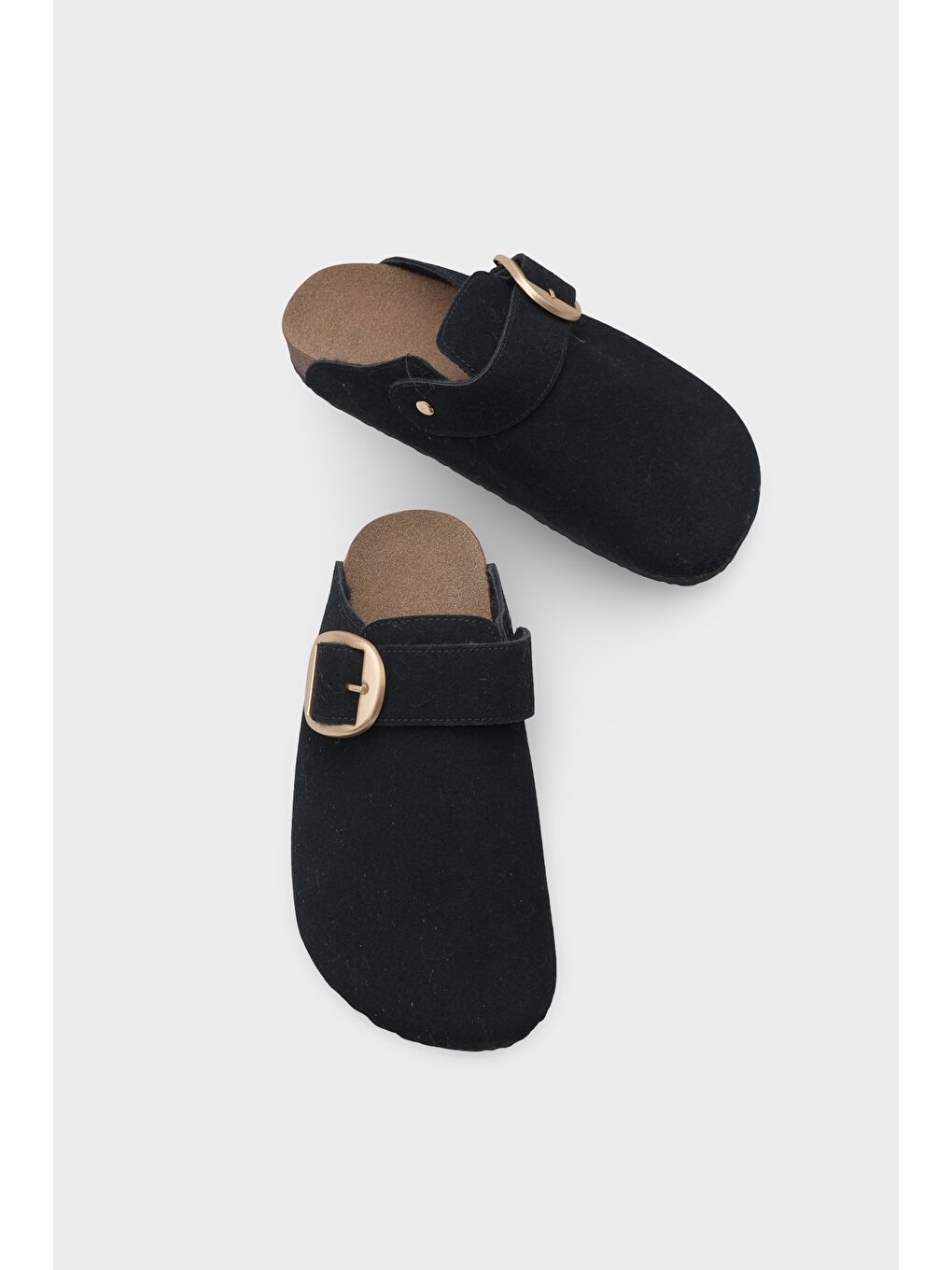 Siyah Maurita Tokalı Günlük Kadın Kapalı Terlik-4