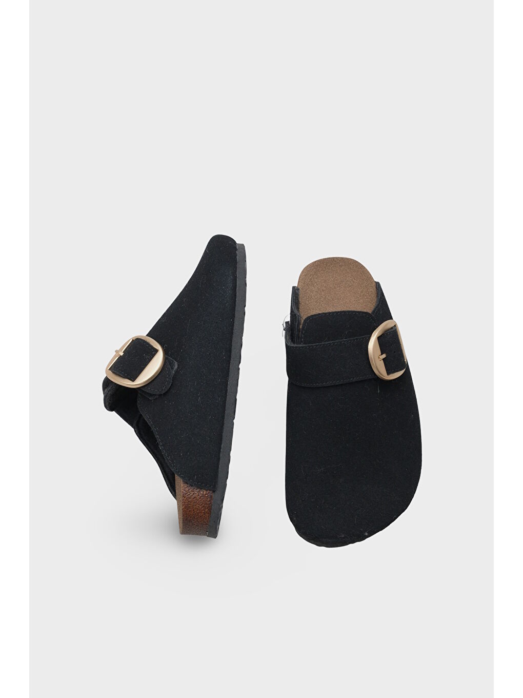 Siyah Maurita Tokalı Günlük Kadın Kapalı Terlik-5