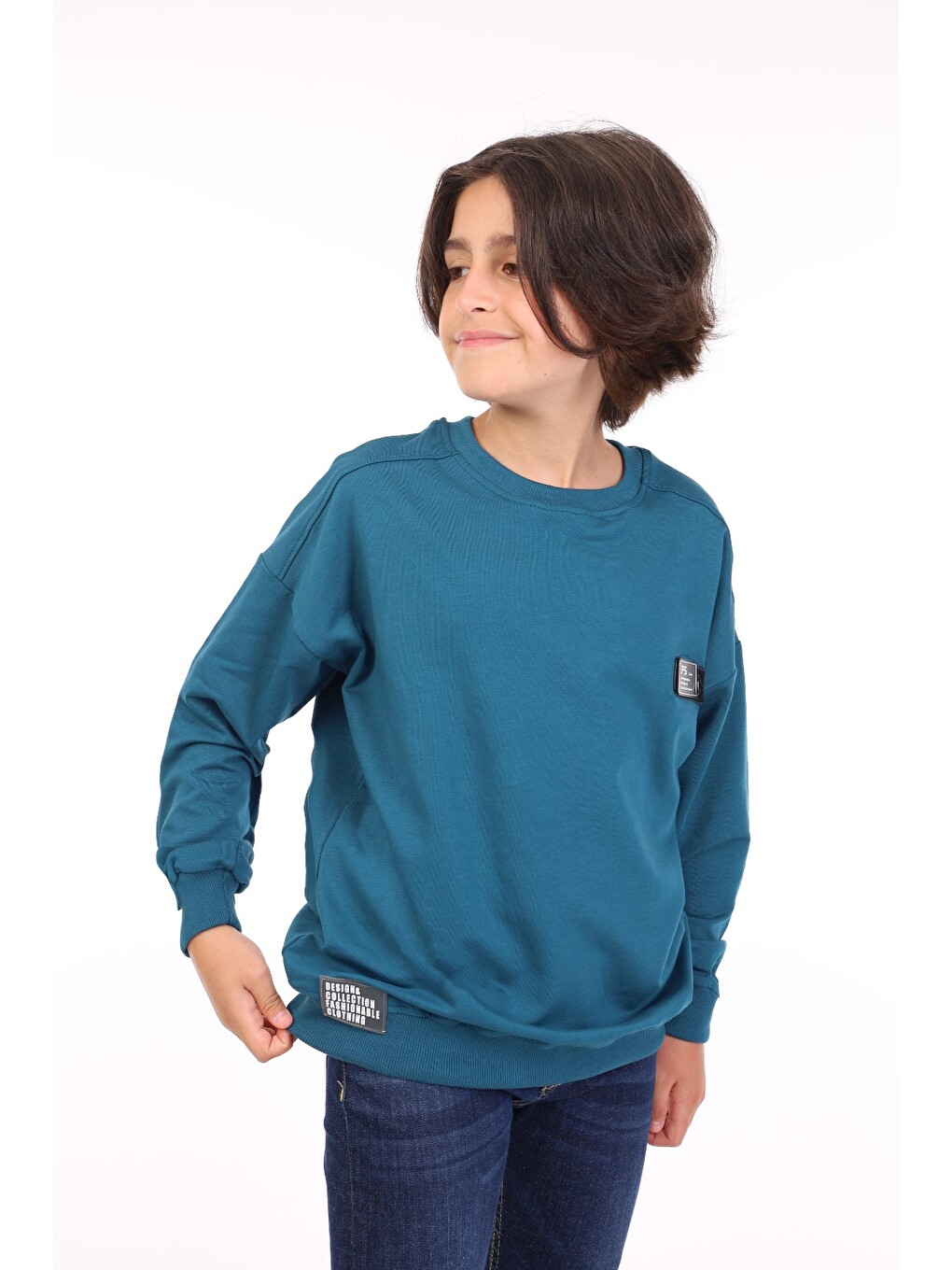 Petrol Erkek Çocuk Sweatshirt