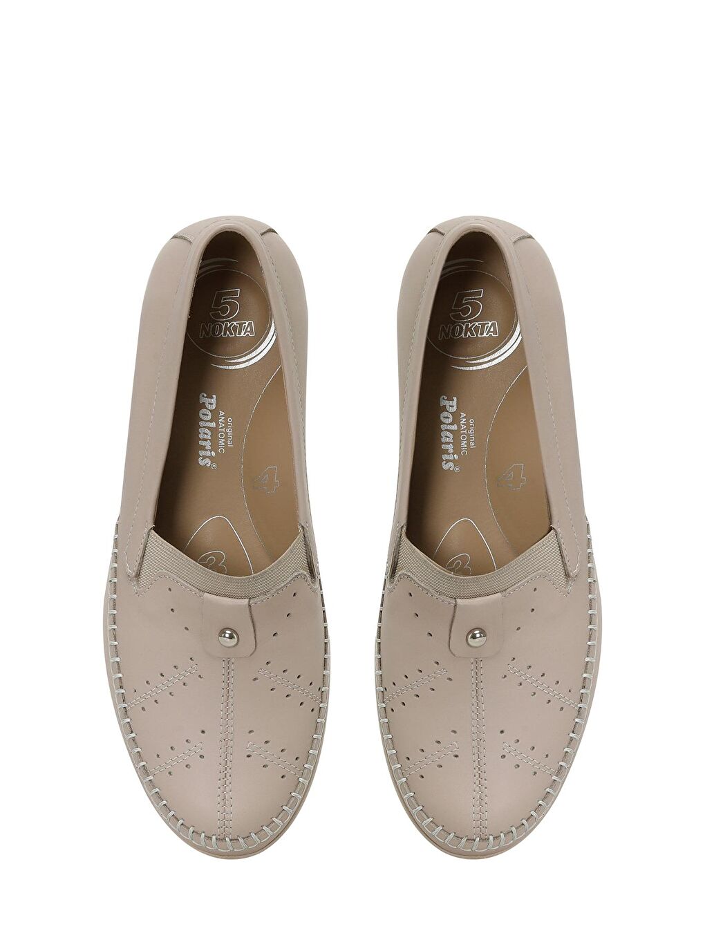 Bej 105052.Z4FX Vizon Kadın Dolgu Ayakkabı-3