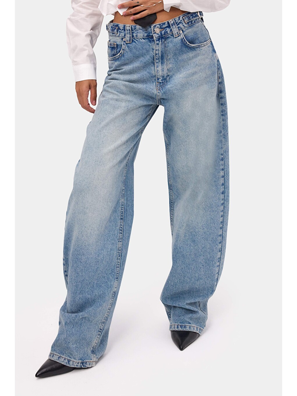 Mavi Kadın Açık Jean 4s6-32 Süper Baggy Fit Denim Jean-5