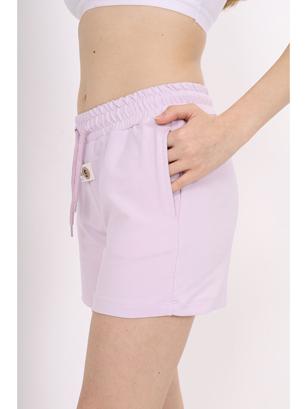 Lila Kız Çocuk Şort-1