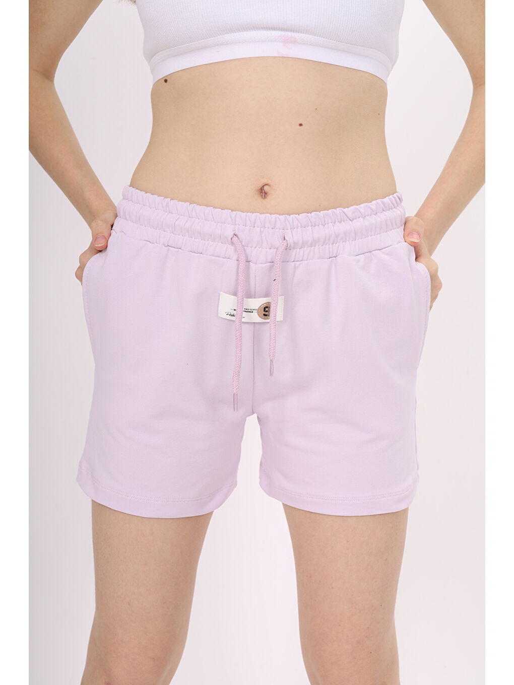 Lila Kız Çocuk Şort-3