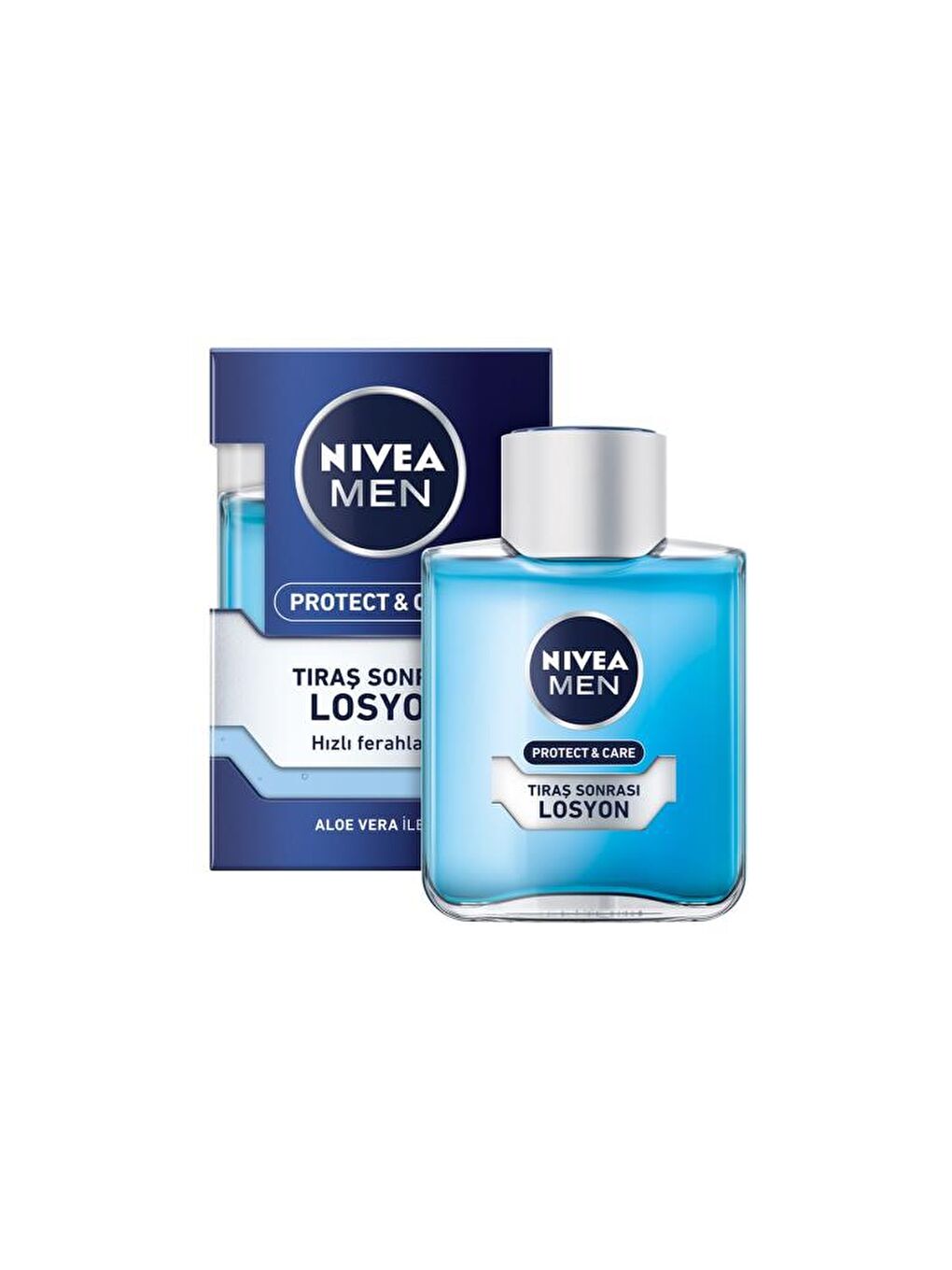 NIVEA Şeffaf Men Ferahlatıcı Tıraş Sonrası Aloe Vera Özlü Losyon 100 ml - 1