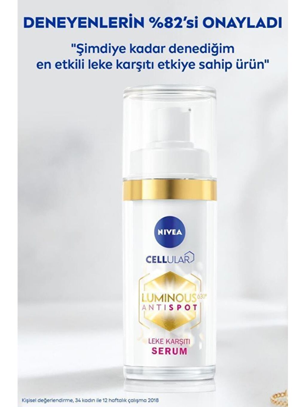 NIVEA Şeffaf Luminous630 Leke Karşıtı Serum 30 ml Ve Luminous630 Leke Karşıtı Gece Yüz Kremi 50 ml - 5