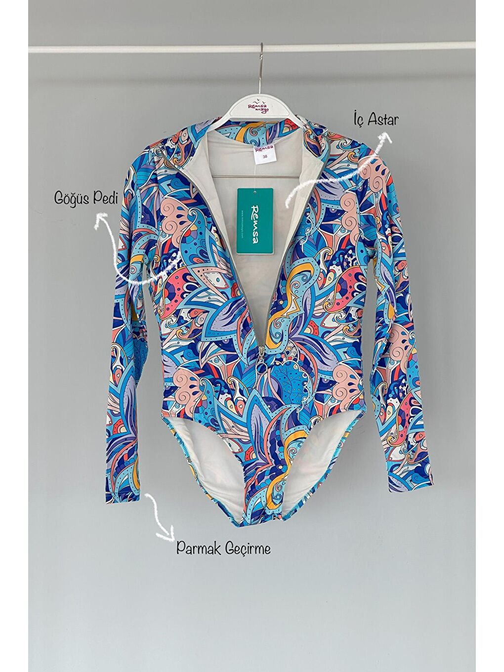 Mavi Mayo R092B Yüzücü Peri-2