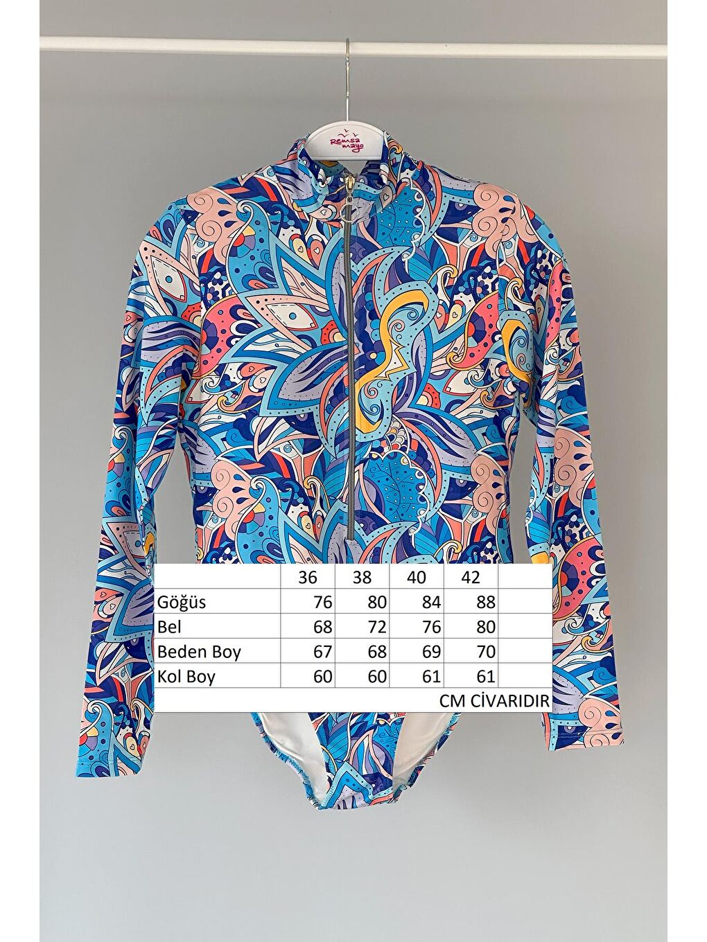 Mavi Mayo R092B Yüzücü Peri-3