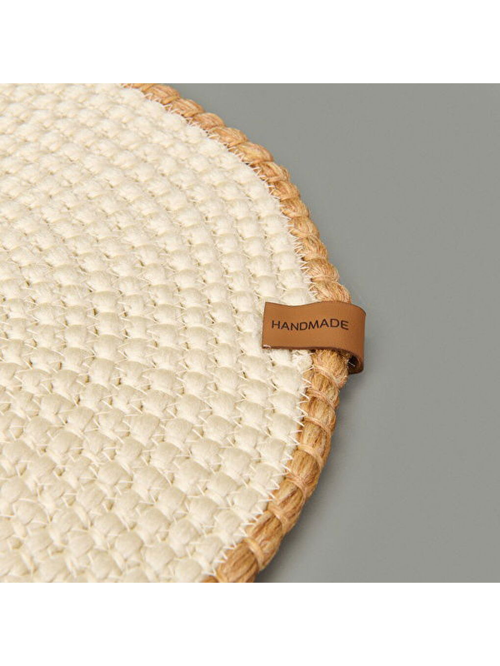 Soft Palm Nakışlı Supla - Ekru - 33x33 cm-2