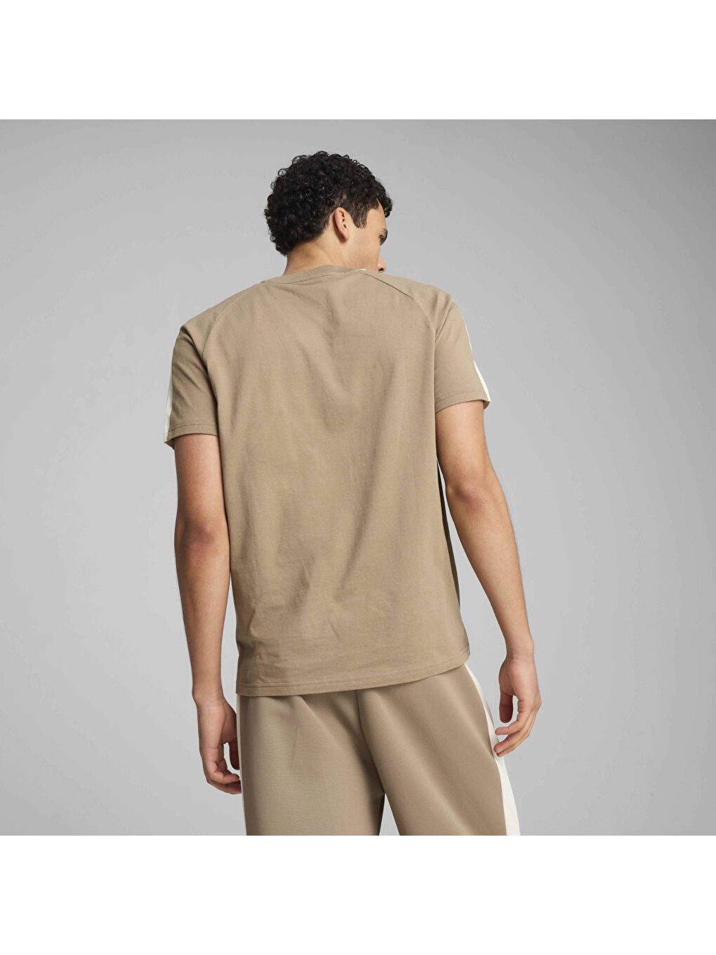 T7 Erkek Kahverengi Yuvarlak Yaka Tişört-2