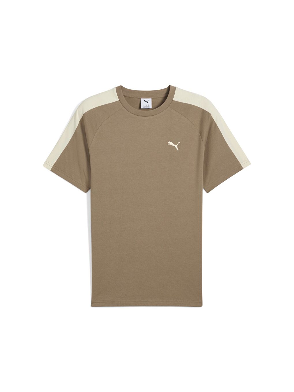 T7 Erkek Kahverengi Yuvarlak Yaka Tişört-3
