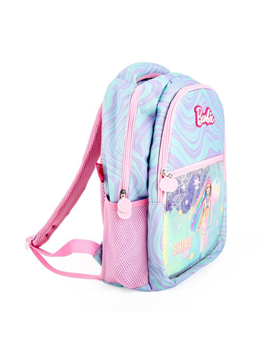 Barbie Okul Çantası - Pembe / Gri - 40x15x30 cm-2