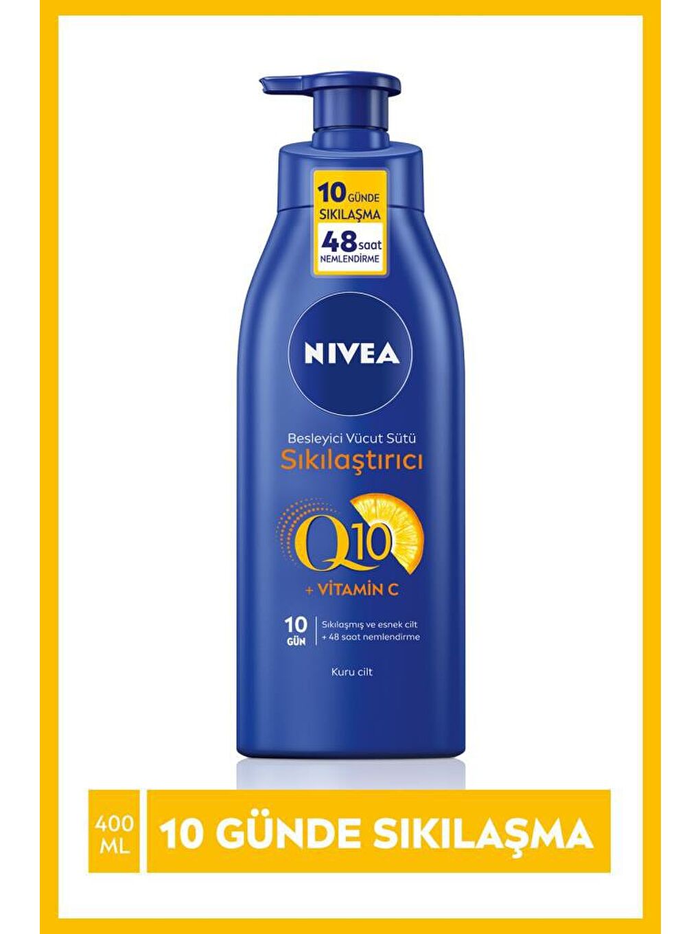 NIVEA Şeffaf Q10 Ve C Vitamini Sıkılaştırıcı Vücut Sütü 400 ml