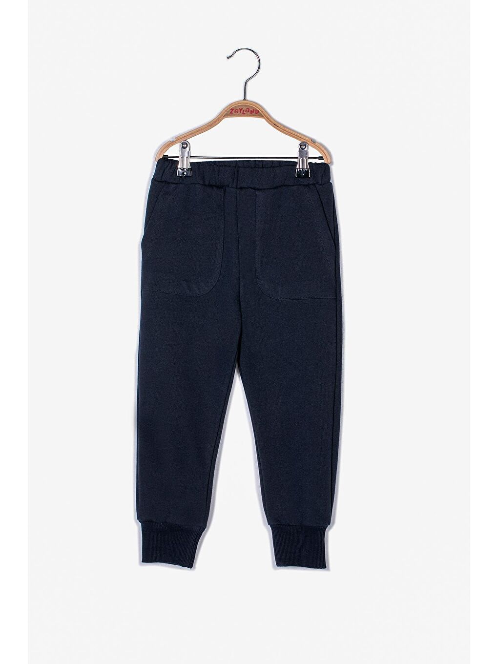 Lacivert Unisex Çocuk Cepli Eşofman Altı-1