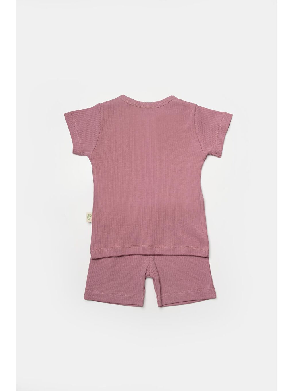 BabyCosy Organic Wear Gülkurusu Bebek Şort ve Tişört Takımı - 2