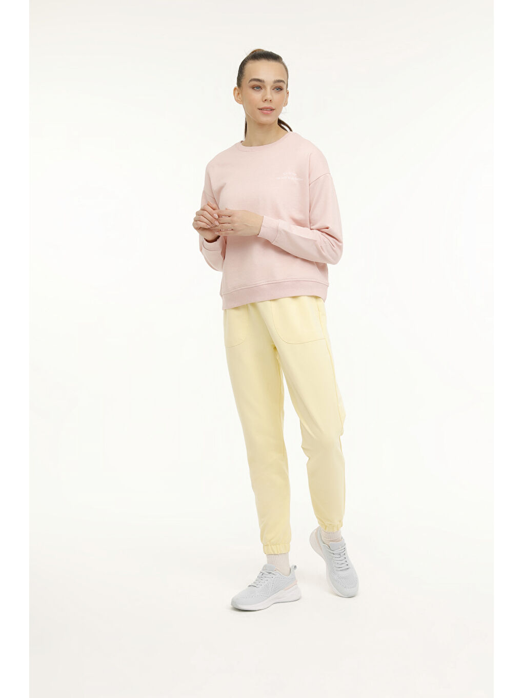 Kinetix Pembe WB AURA BSC 16OV82 3PR Pembe Kadın Sweatshirt - 2