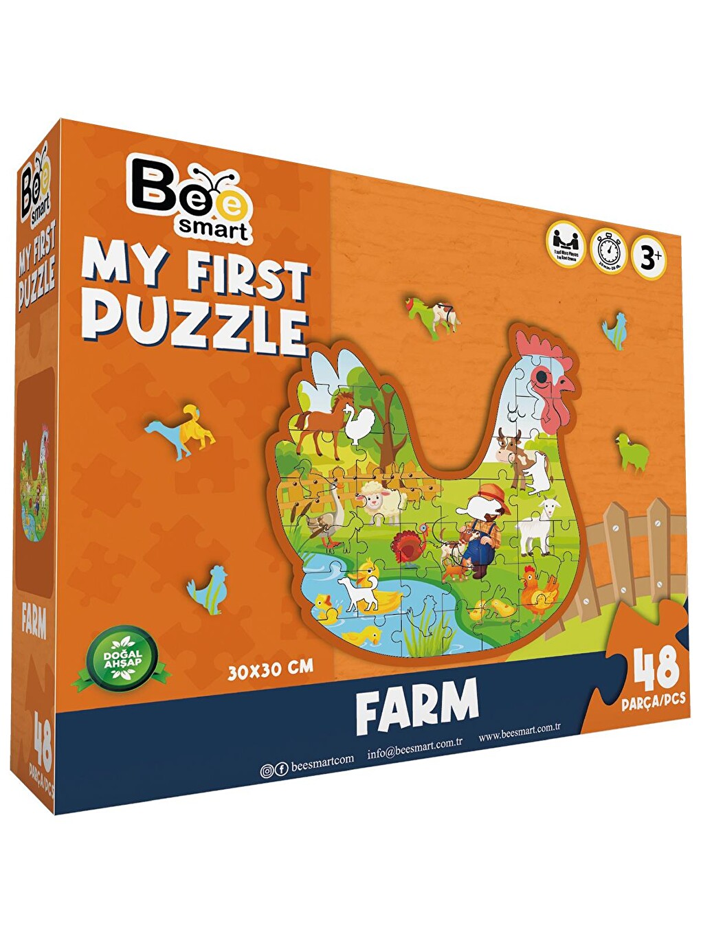 Ahşap Puzzle Çiftlik - Standart-1