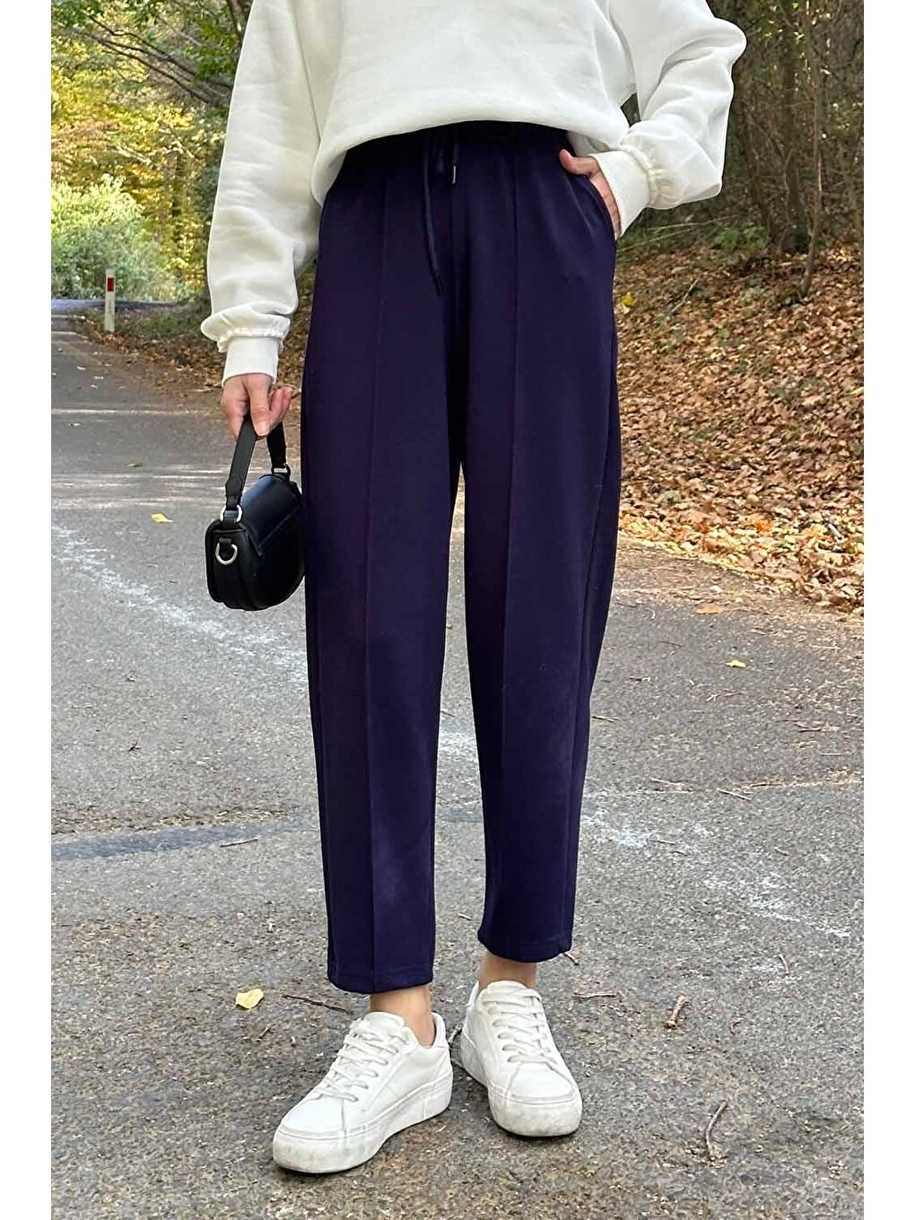 Şalvar Balon Modelli Eşofman Altı Lacivert