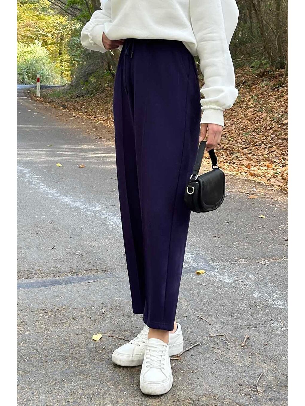 Şalvar Balon Modelli Eşofman Altı Lacivert-1