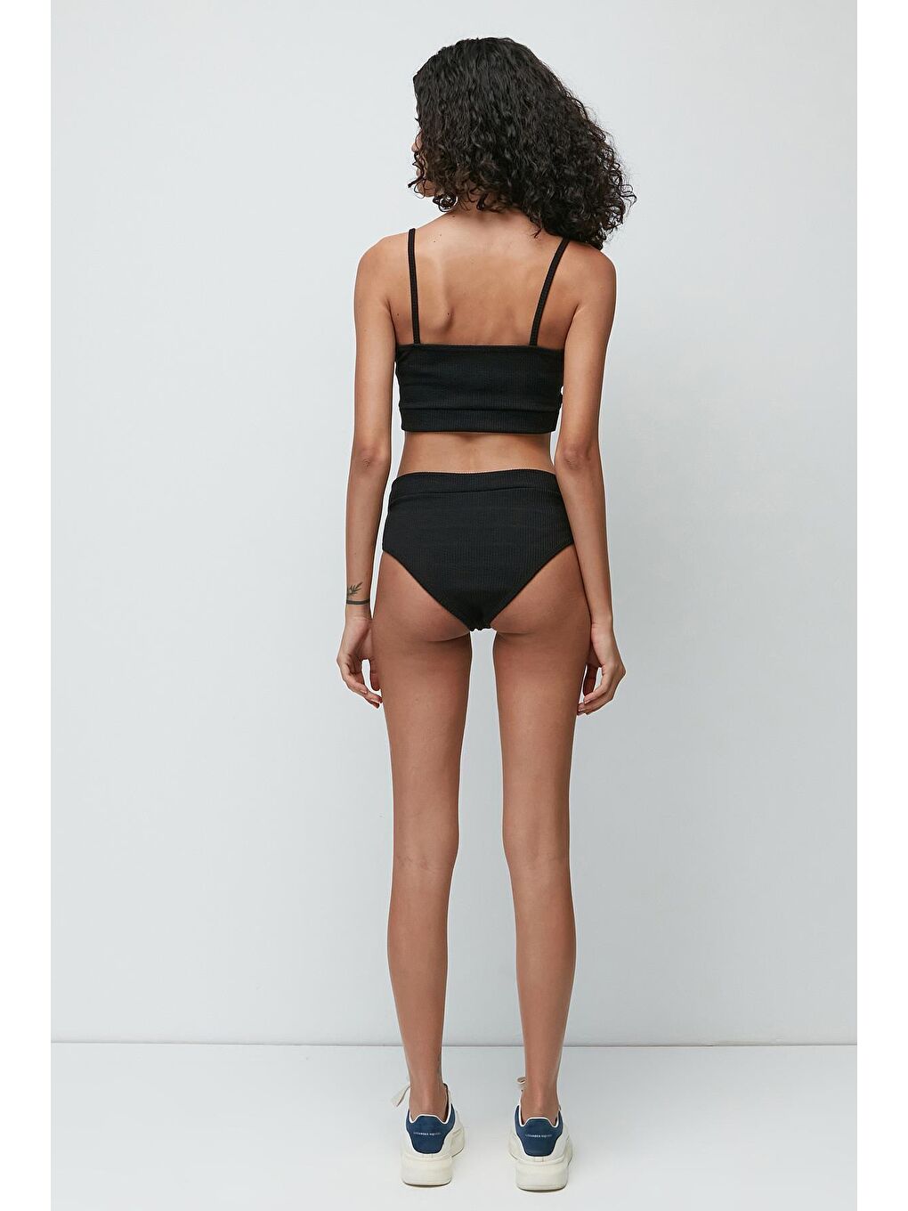 C&City Fitilli Büstiyer Külot Takım 9138 Siyah - 3