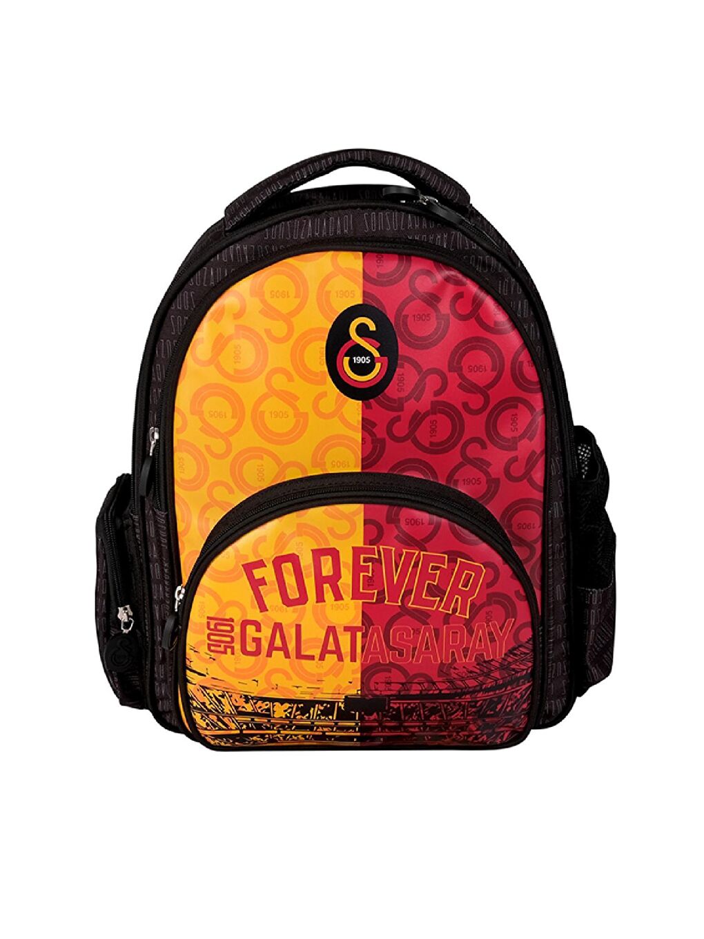 3 Bölmeli Forever Suni Deri Okul Sırt ÇantasıBeslenme Çantası+Kalemlik-4