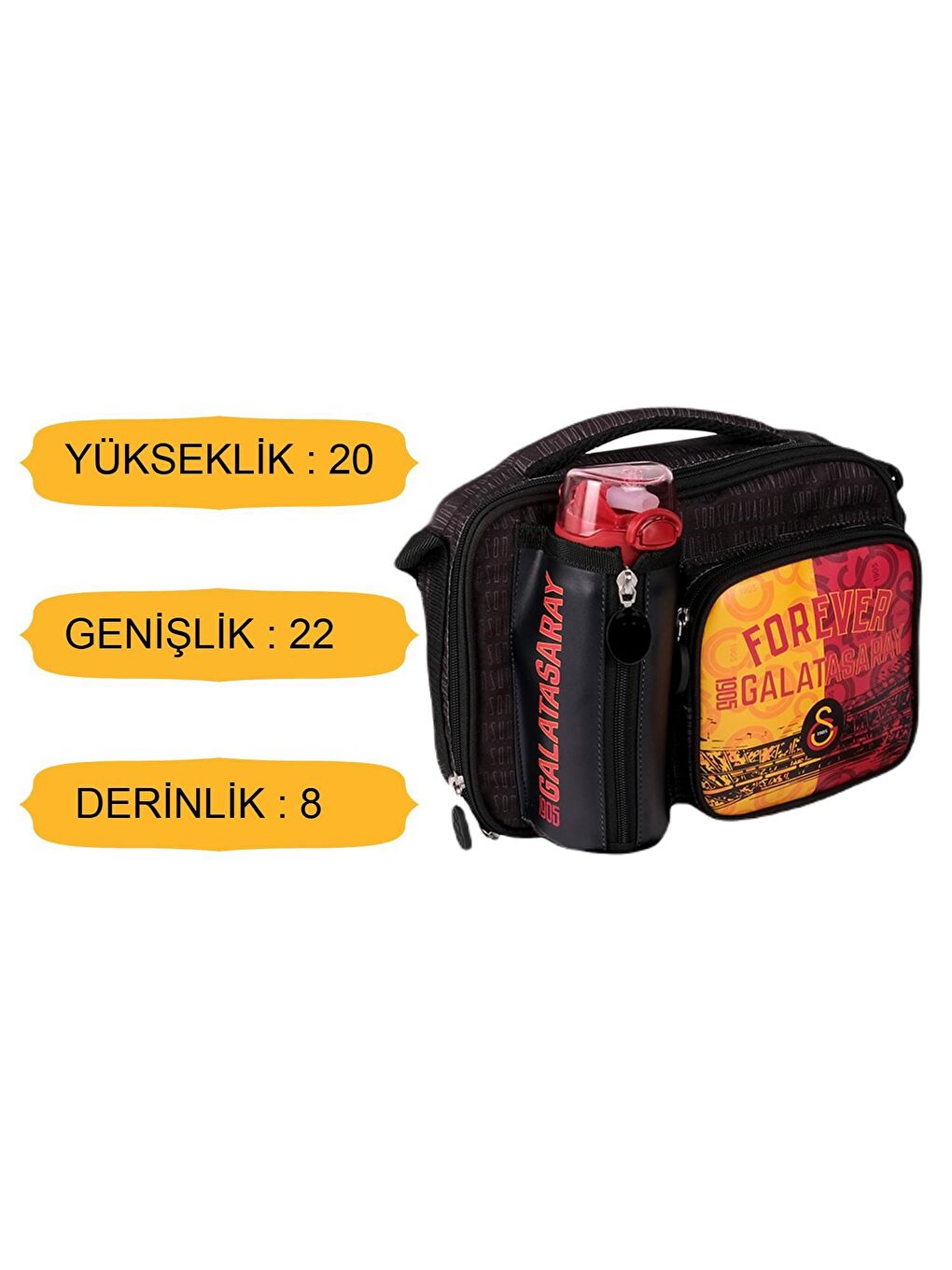 3 Bölmeli Forever Suni Deri Okul Sırt ÇantasıBeslenme Çantası+Kalemlik-7