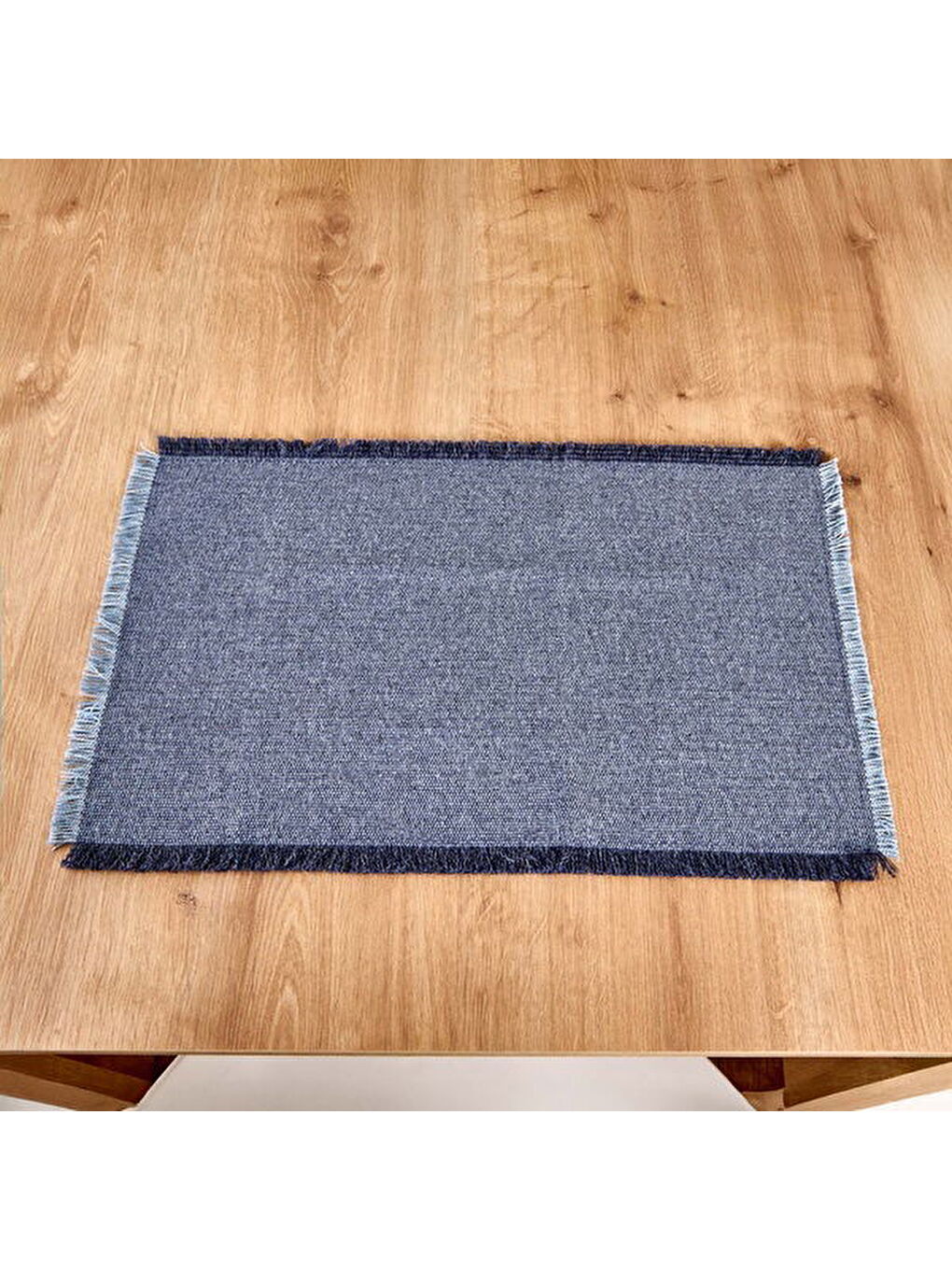 Soft Plaid 2'li Amerikan Servis - Mavi - 30x50 cm-1