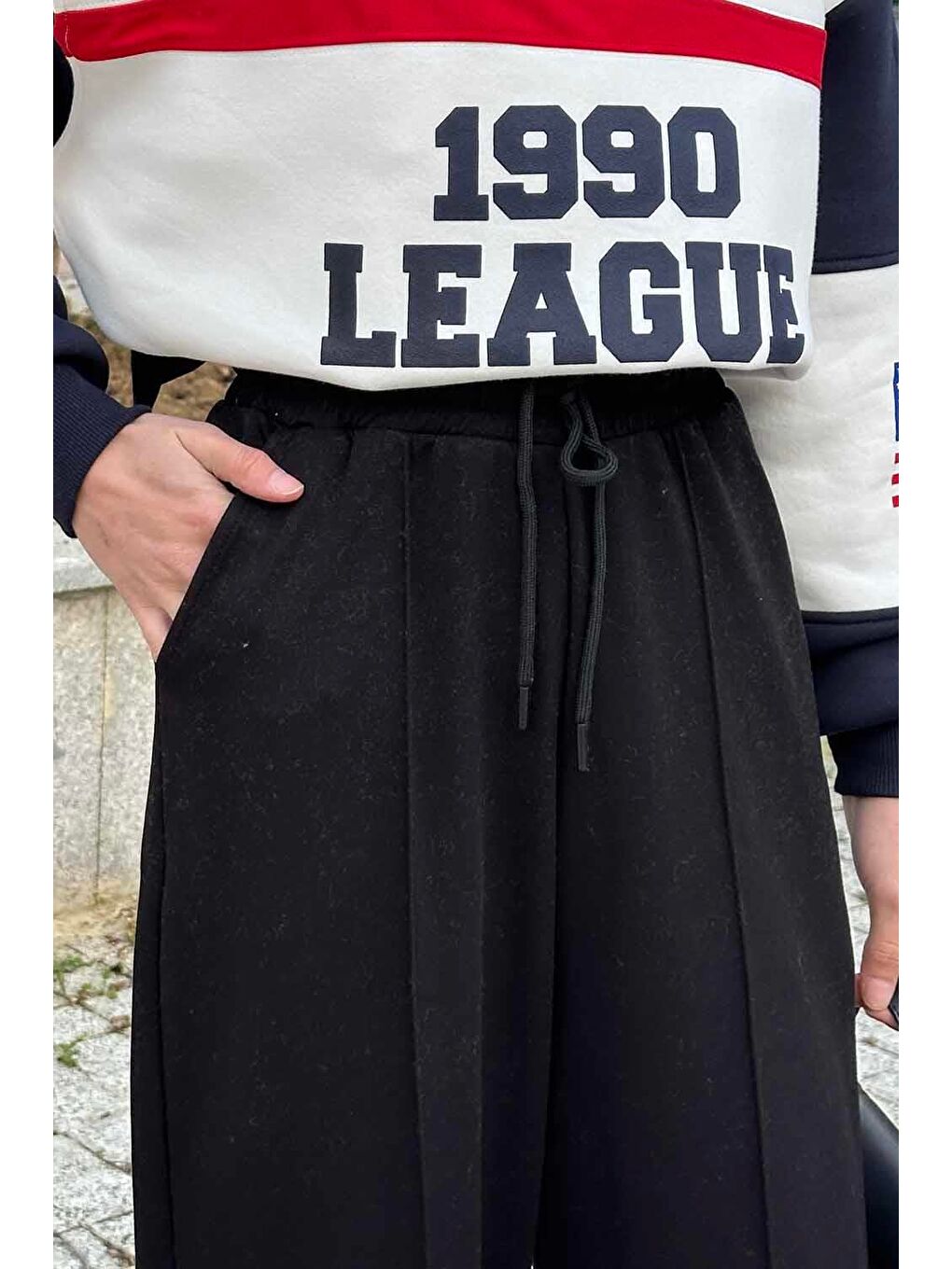 Şalvar Balon Modelli Eşofman Altı Siyah-3