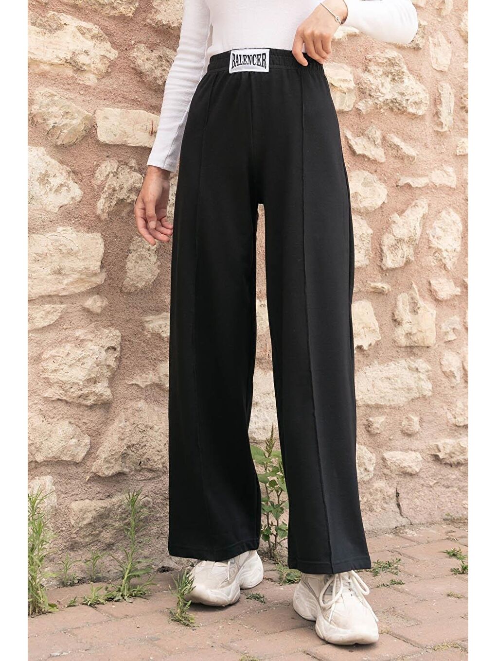 Balancer Armalı Çımalı Eşofman Altı Siyah-1