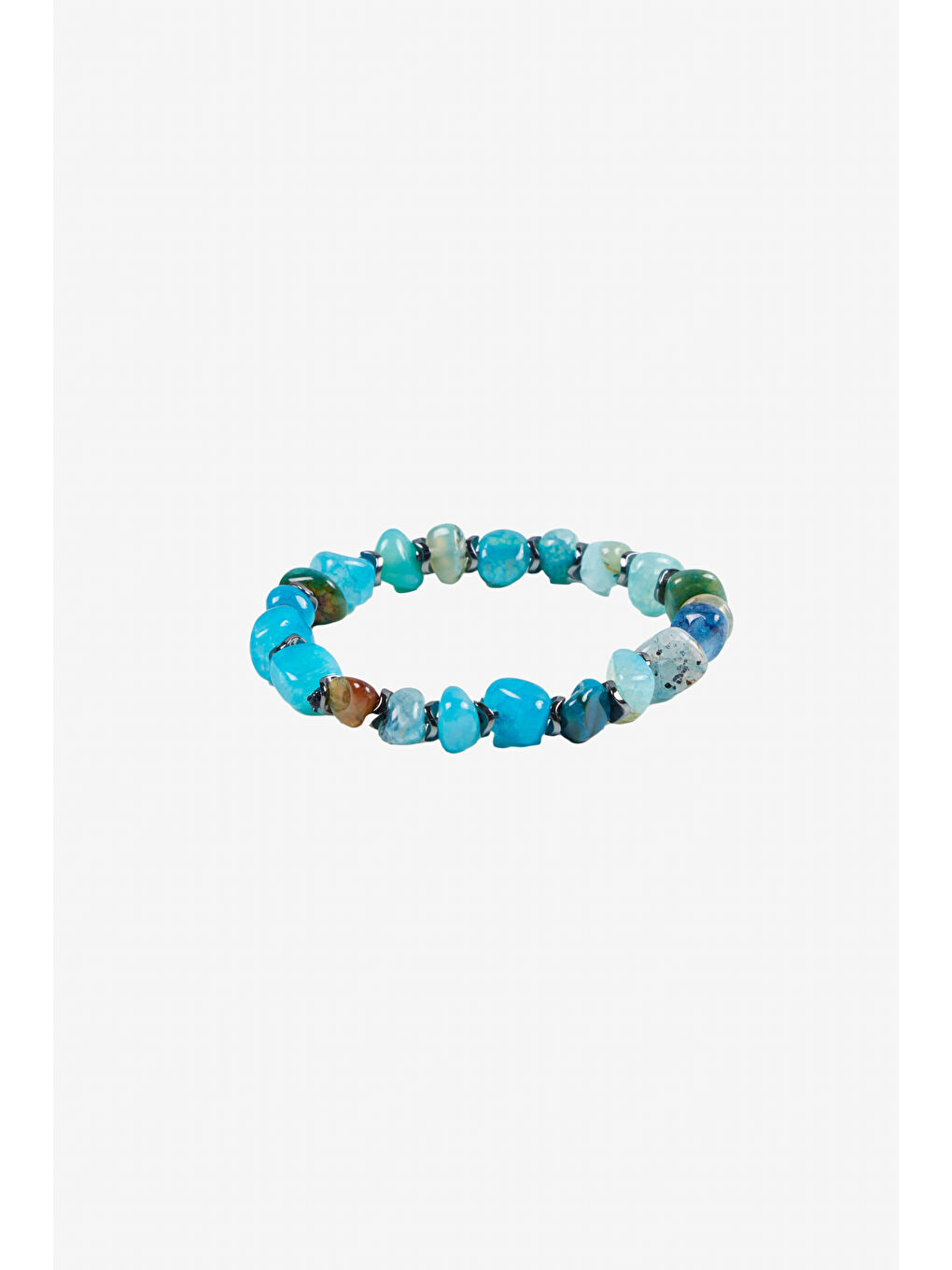 Erkek Mavi Doğal Taş Boncuk Bileklik