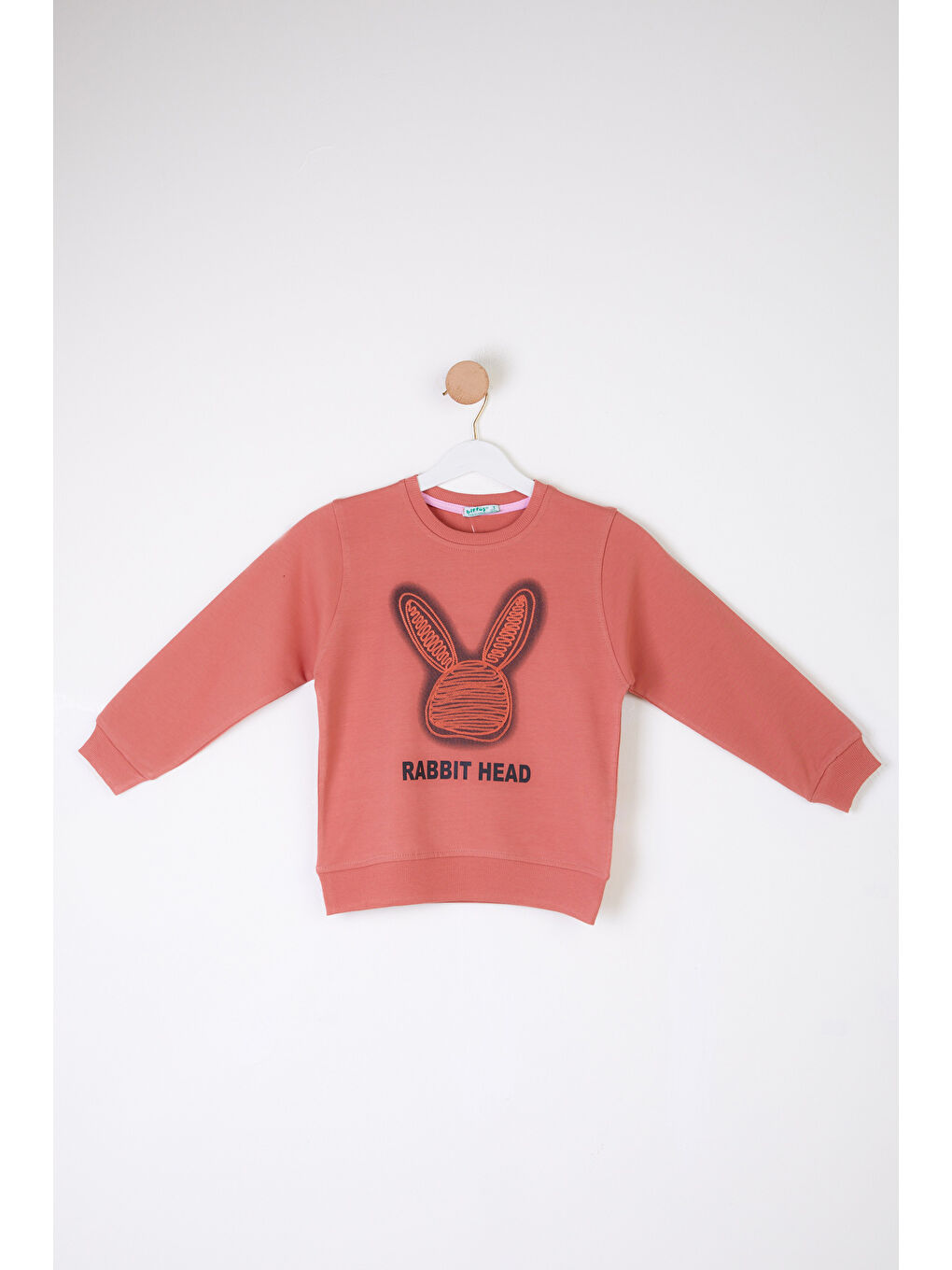 TOFİSA Pembe Kız Çocuk Pembe Tavşan Sweatshirt - 26101