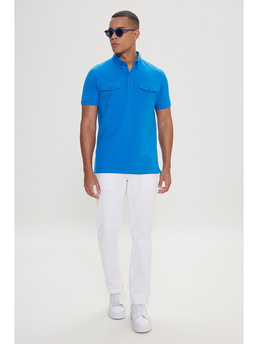 Mavi Erkek Saks Slim Fit Dar Kesim %100 Pamuk Polo Yaka Tişört-1