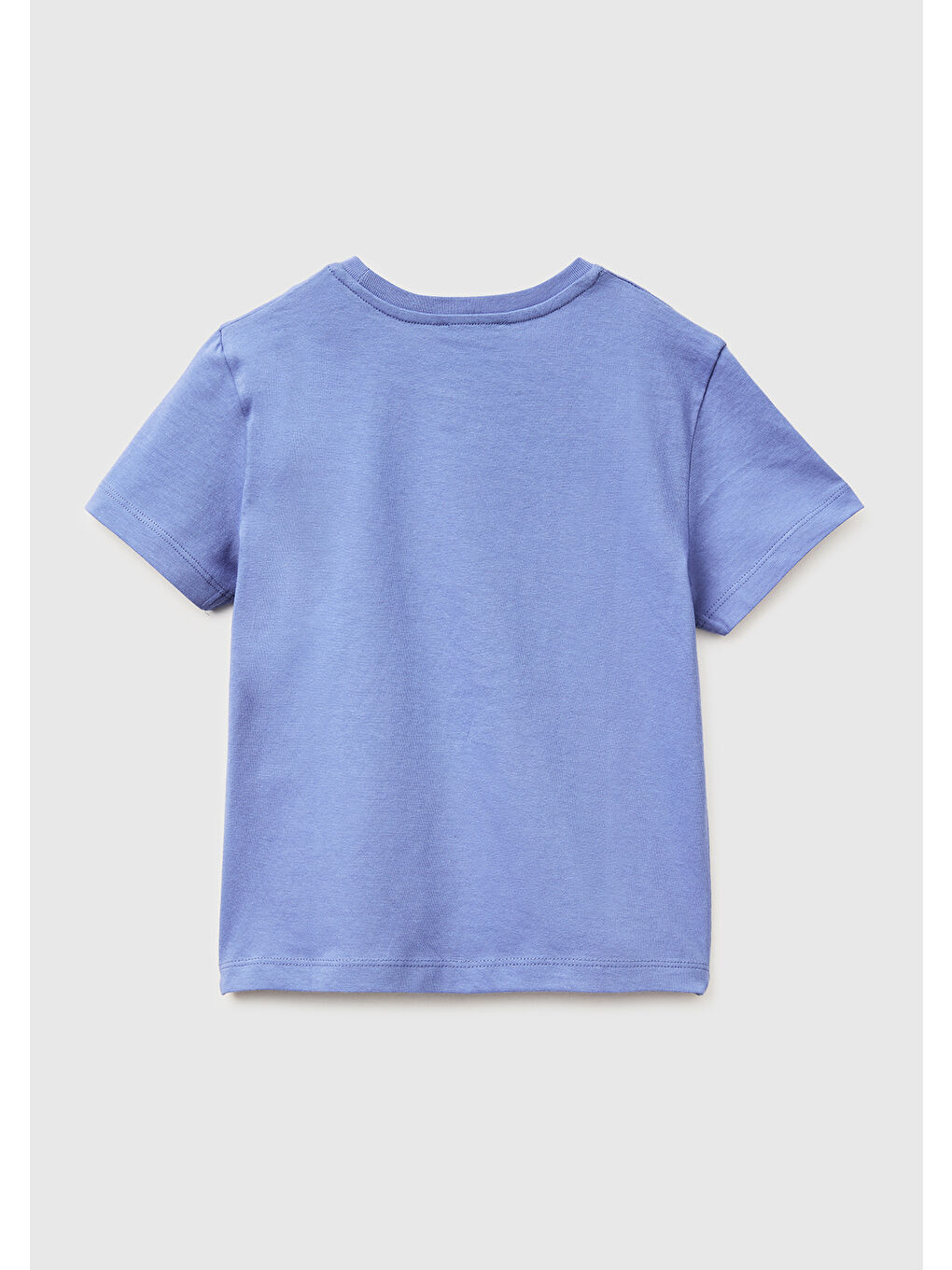 Turkuaz Erkek Çocuk Havacı Mavi Önü Logo Baskılı Yuvarlak Yaka T-Shirt-1