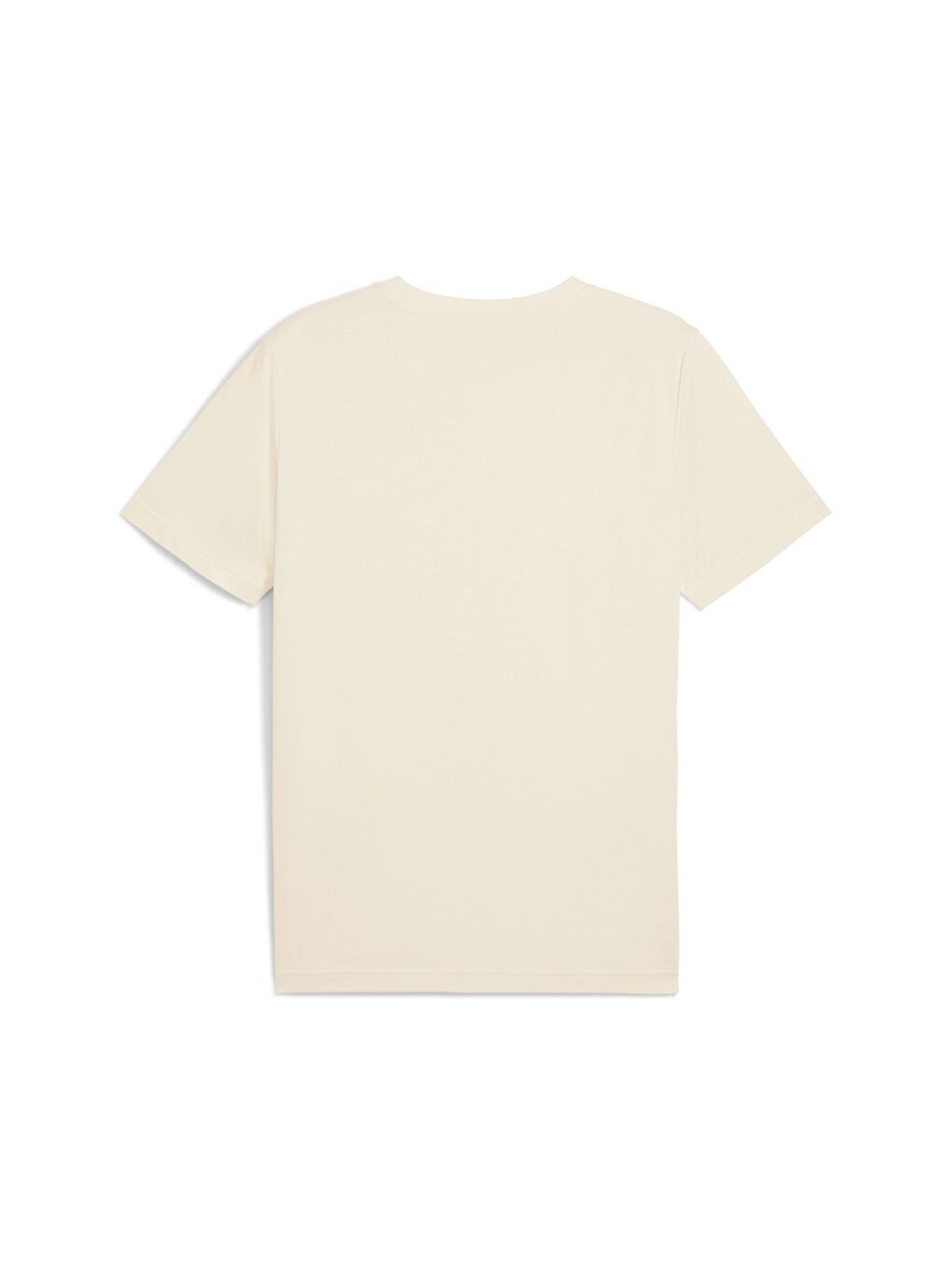 Essentials No 1 Logo Erkek Bej Yuvarlak Yaka Tişört-1