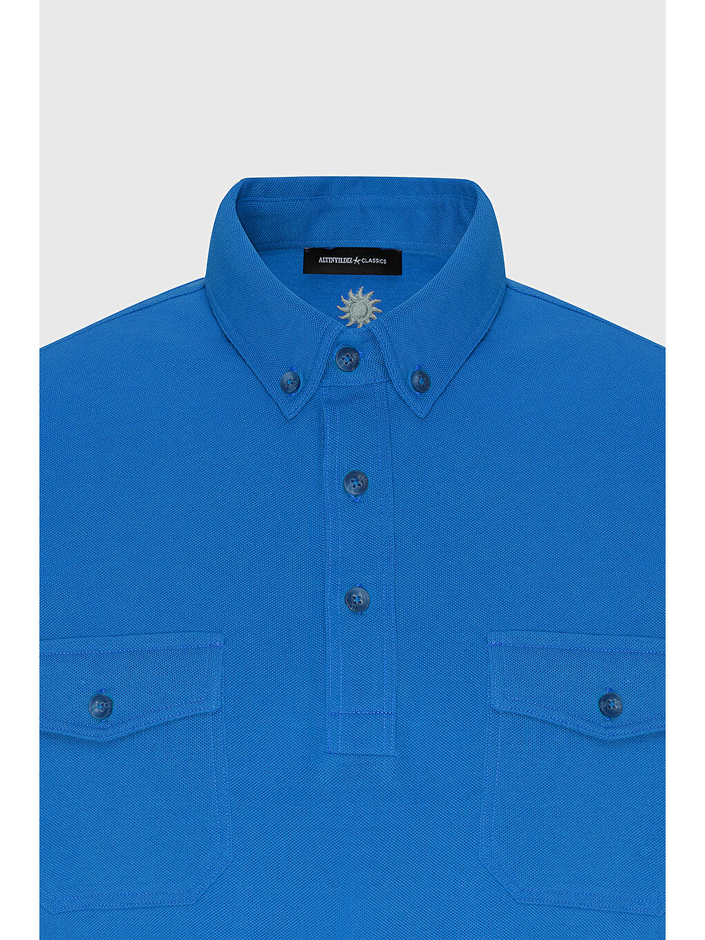 Mavi Erkek Saks Slim Fit Dar Kesim %100 Pamuk Polo Yaka Tişört-5