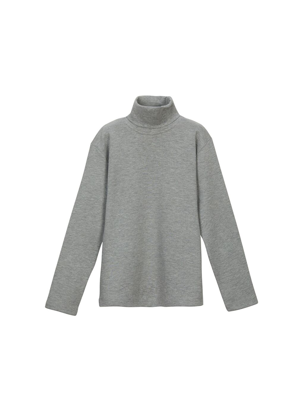 Unisex Çocuk Balıkçı Yaka Uzun Kollu Badi Gri 3